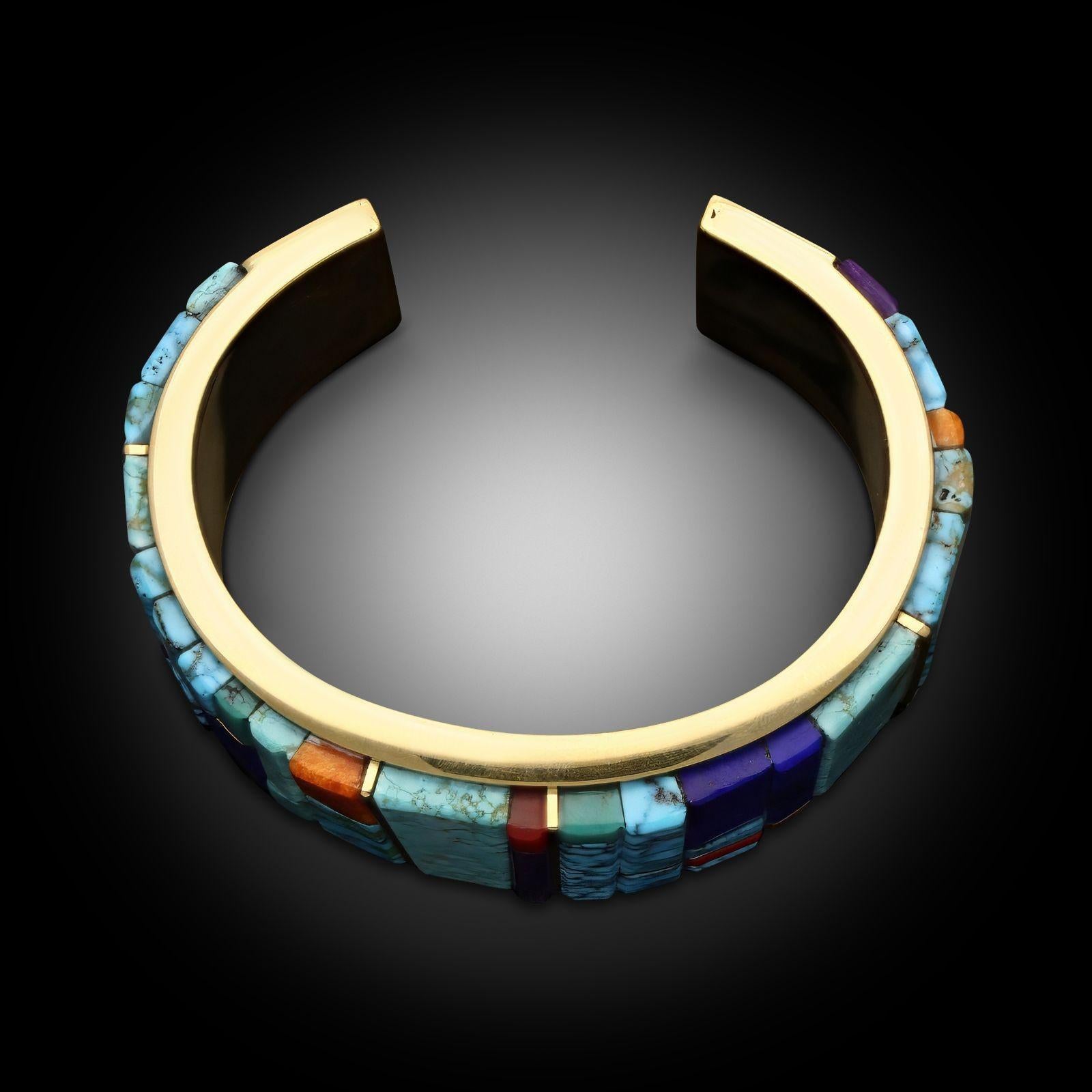 Sonwai per Hancocks bracciale con più gemme e oro 18 ct. In condizioni Nuovo in vendita a London, GB