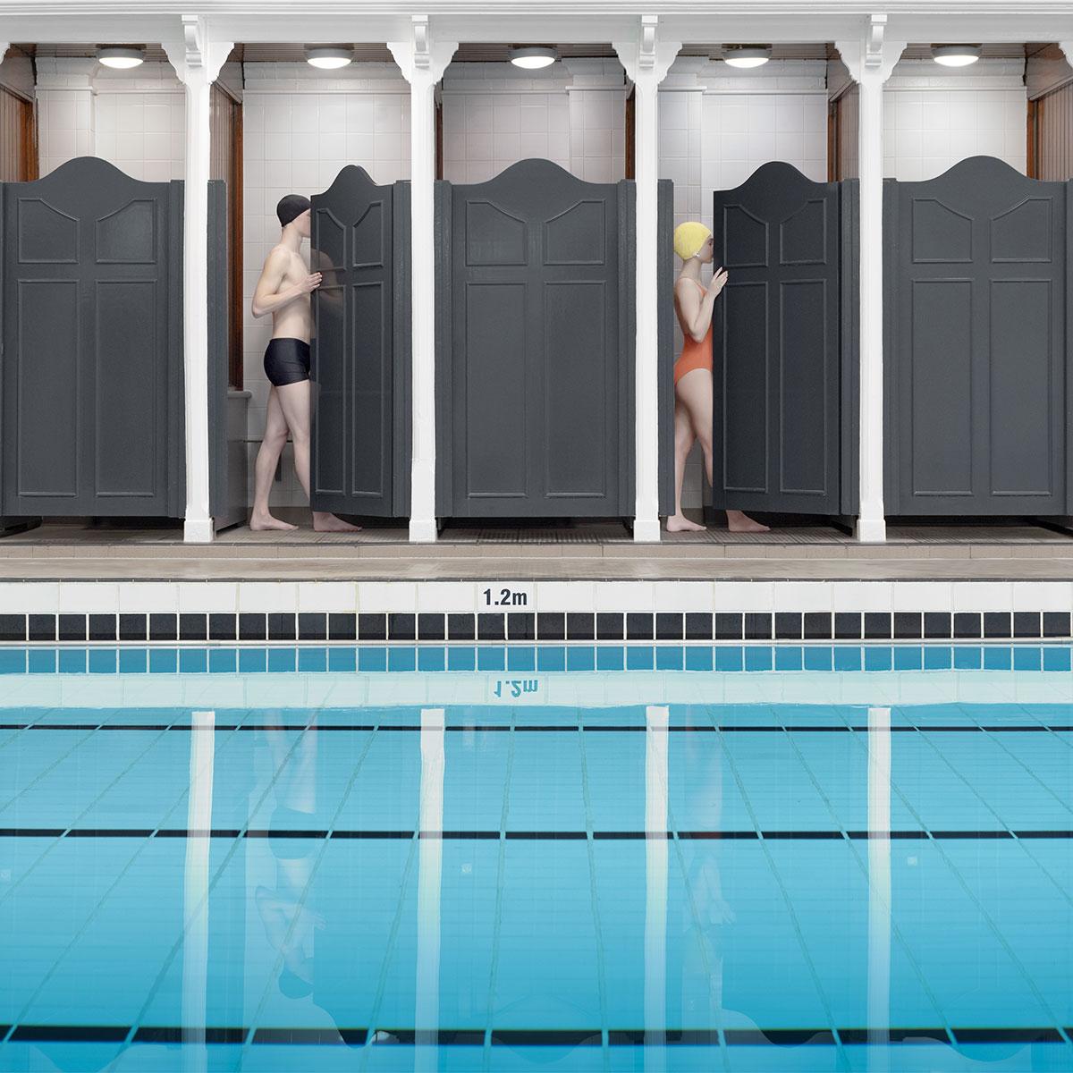 Color Photograph de Soo Burnell - Piscina Leith Victoria