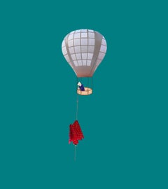 Escape - Soody Sharifi, Stampa a getto d'inchiostro su carta, Artista mediorientale