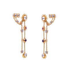 Sooryast Dangler Gold Earring by Kahana Jewels