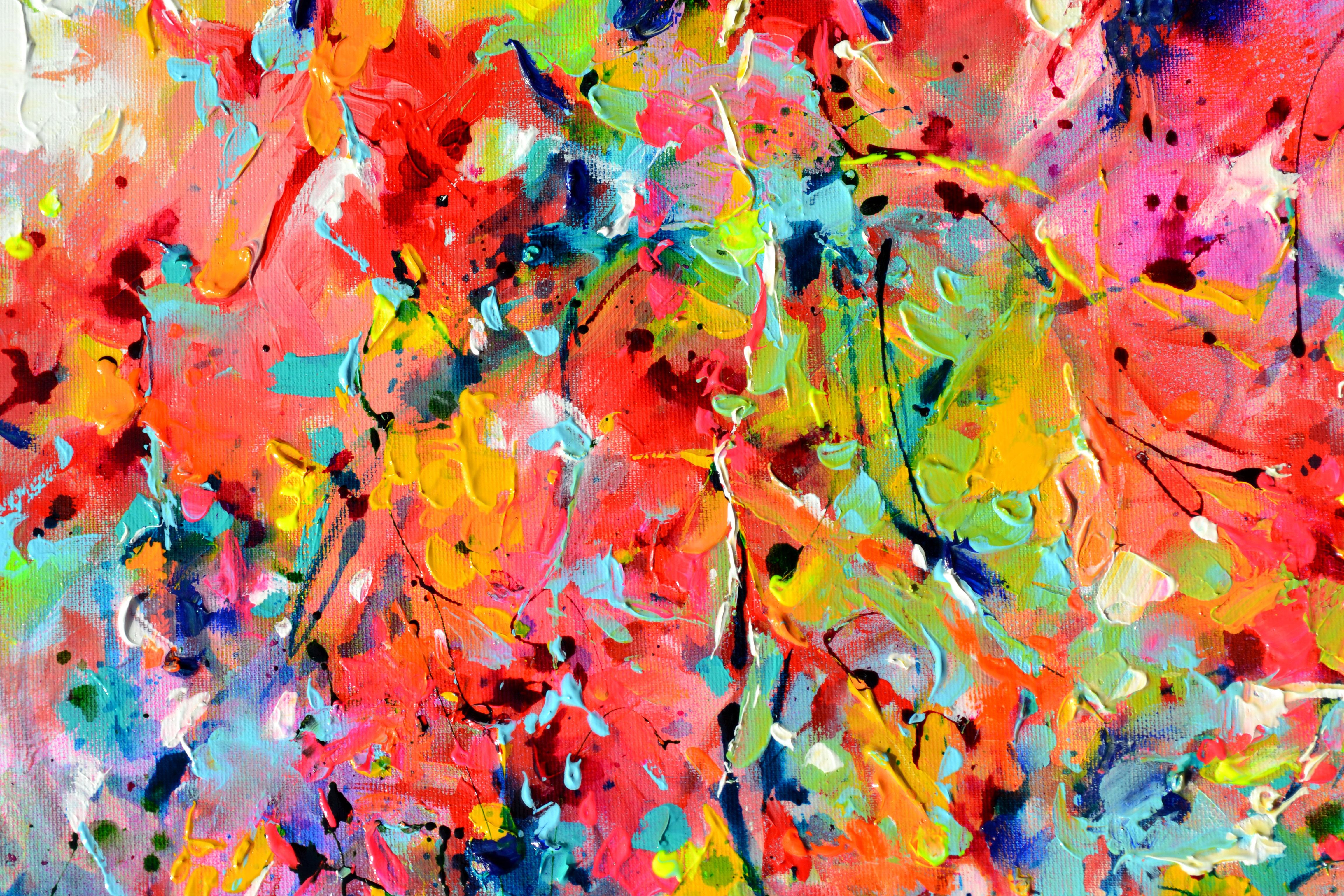 READY TO HANG - GALLERY QUALITY
A beautiful modern painting, made with professional varnished acrylics and Amsterdam acrylic sprays on stretched heavy canvas.
Dimensions: 70X50X4 cm, 27.6X19.7X1.6 inches.
It is signed and dated on the front by the