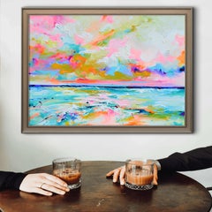 Coucher de soleil sur la mer - Paysage marin coloré, signé 2026