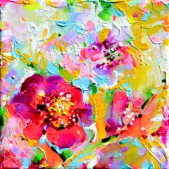 Flor de camelia - Pintura de flores pequeñas