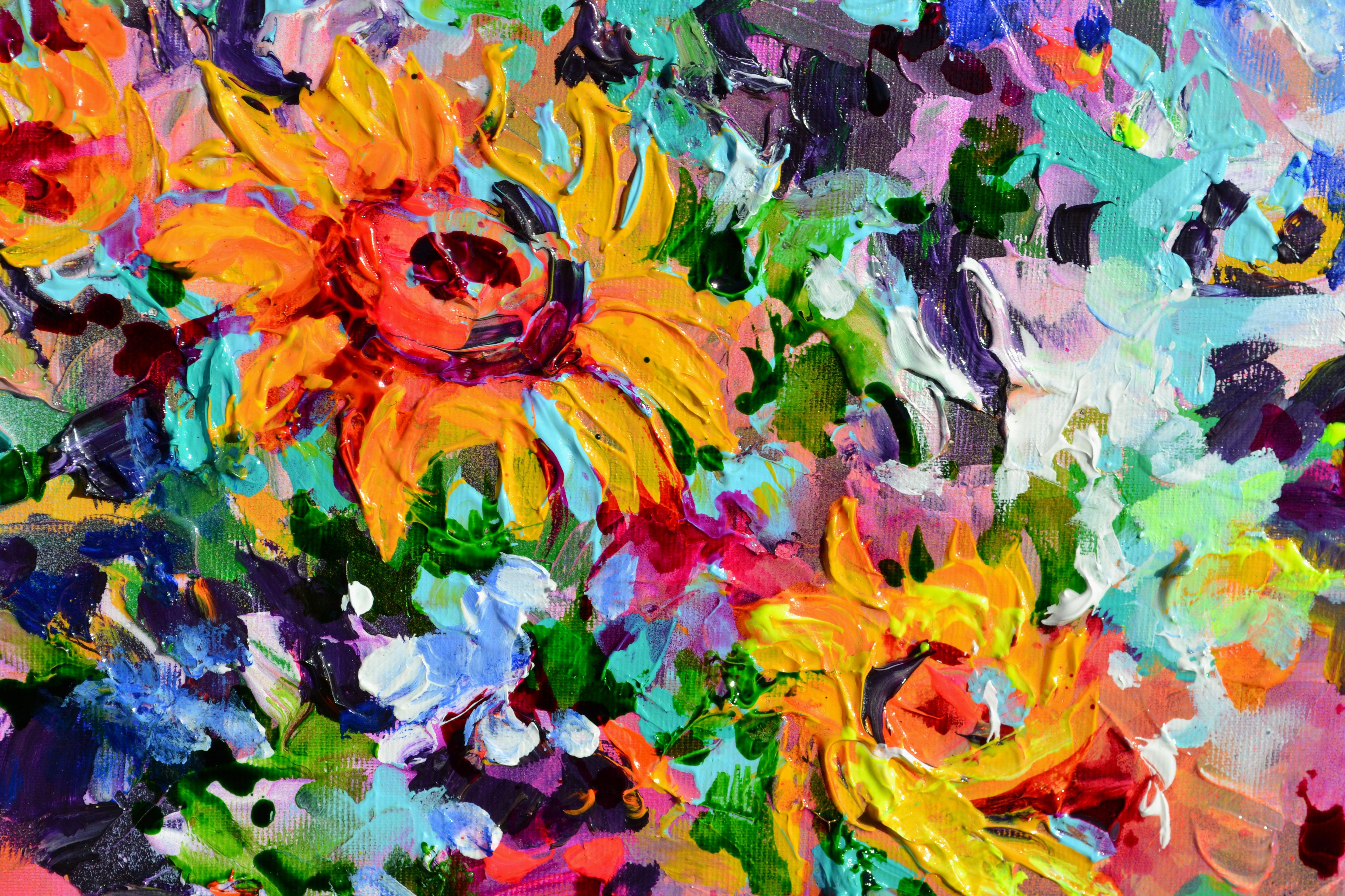 Cottage Wild Sunflowers (Tournesols sauvages) en vente 8