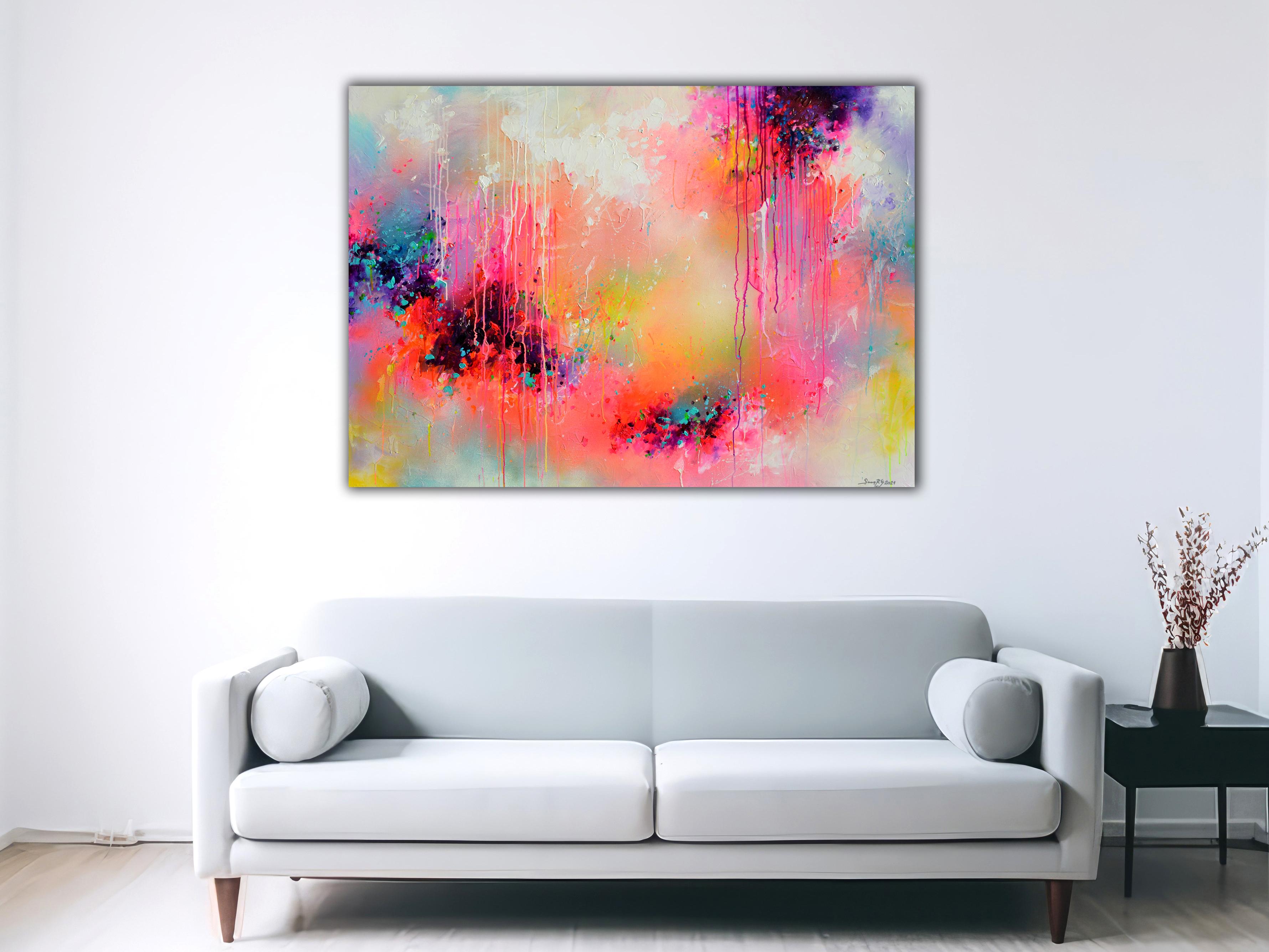 Fresh Moods 102 - Pittura astratta di grandi dimensioni - Painting di Soos Roxana Gabriela