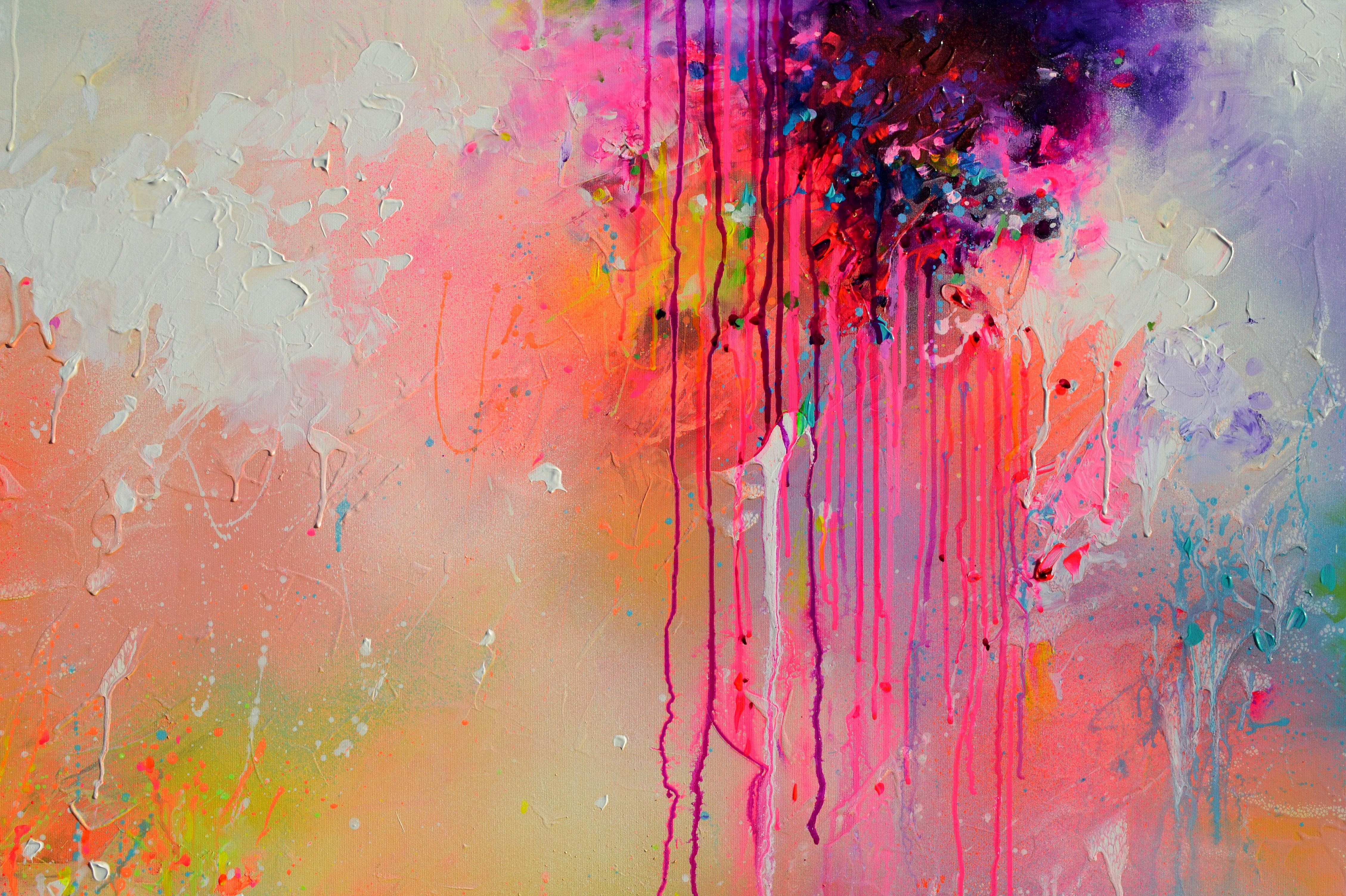 Fresh Moods 102 - Pittura astratta di grandi dimensioni - Painting Astratto di Soos Roxana Gabriela