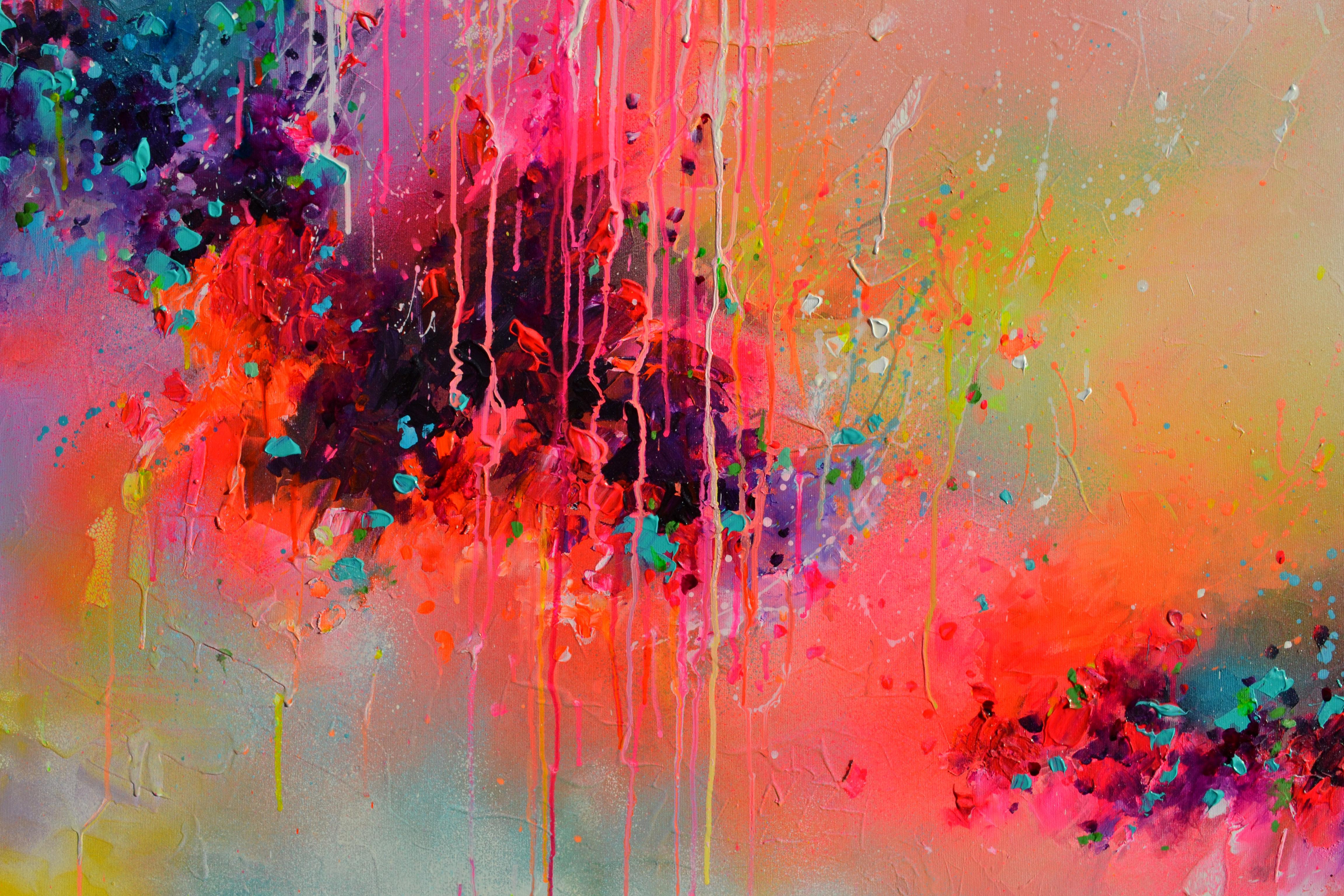Fresh Moods 102 - Pittura astratta di grandi dimensioni in vendita 1