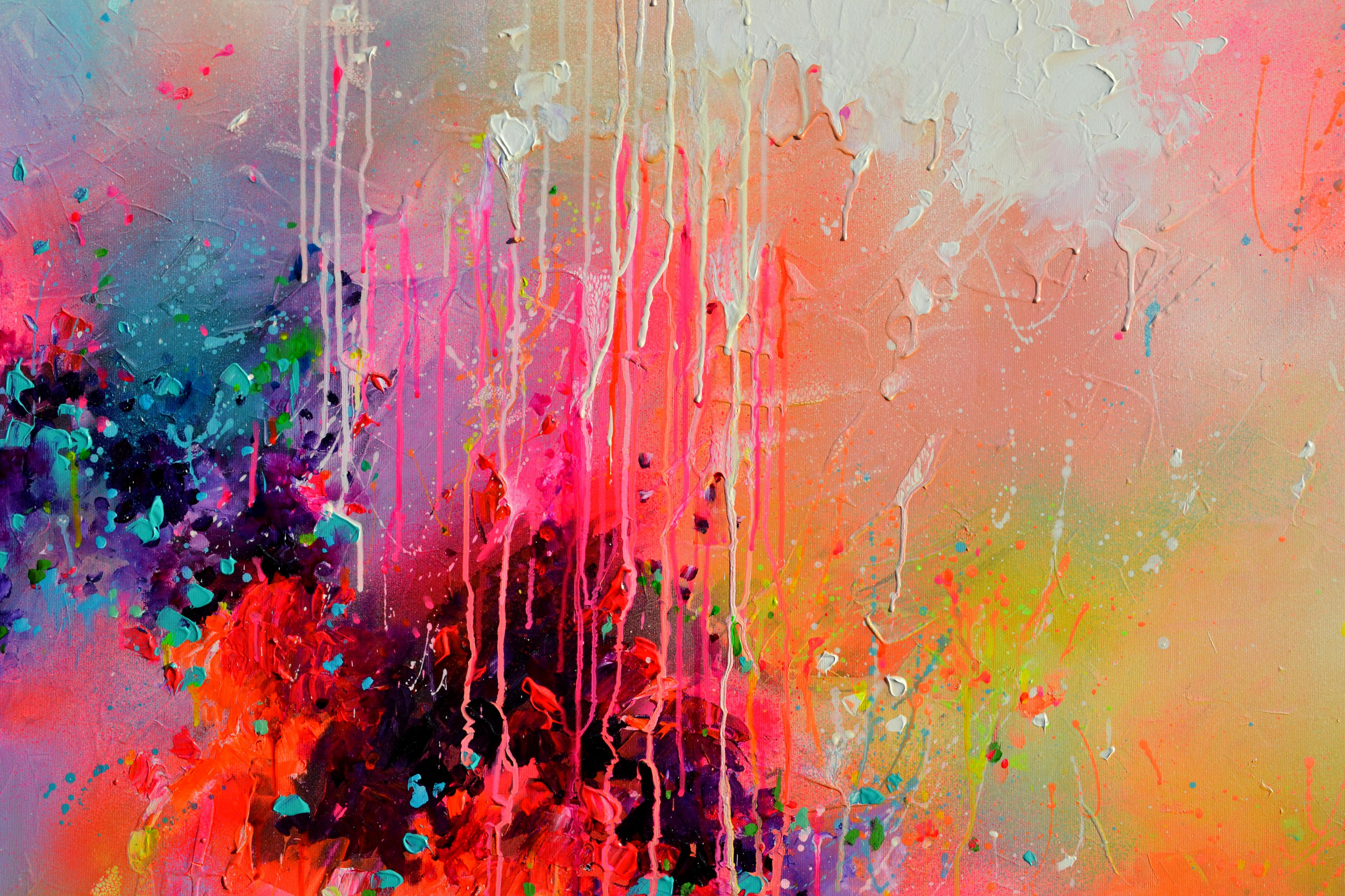 Fresh Moods 102 - Pittura astratta di grandi dimensioni in vendita 2