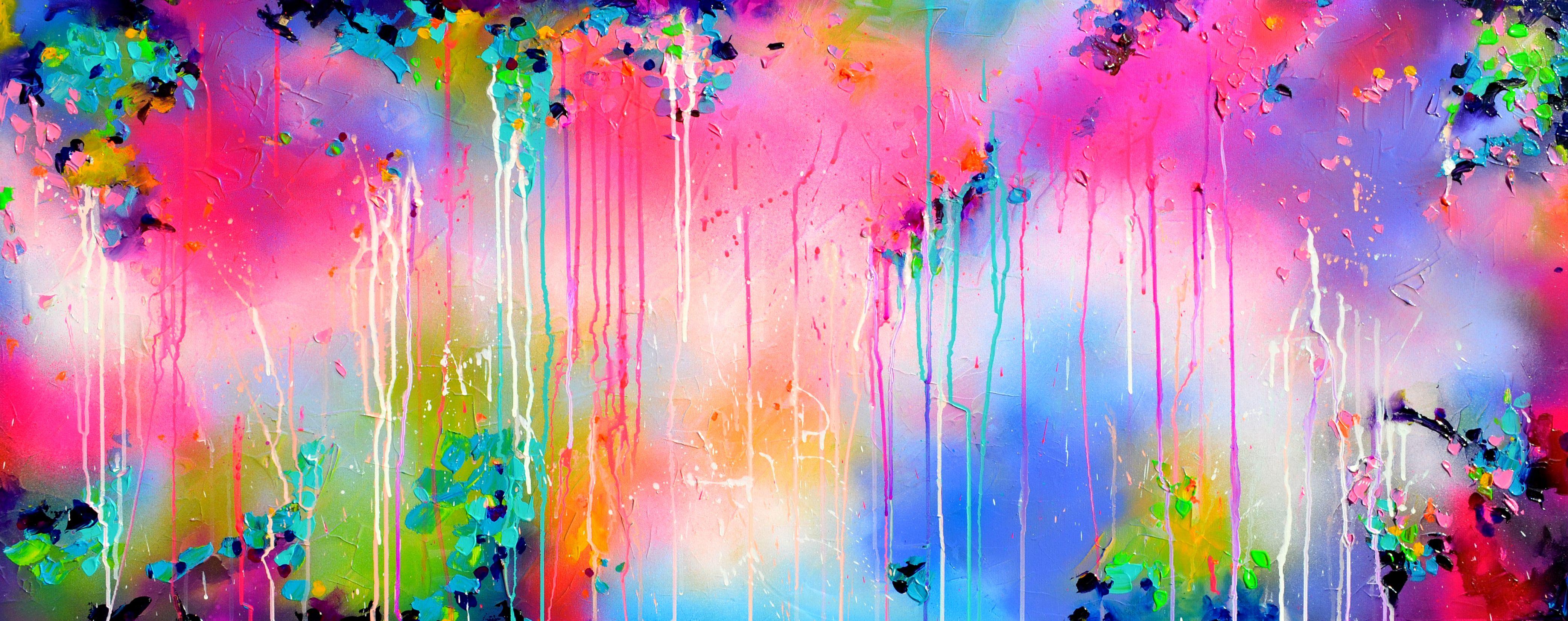 Soos Roxana Gabriela Abstract Painting - Fresh Moods 75, Painting, Acrylic on Canvas