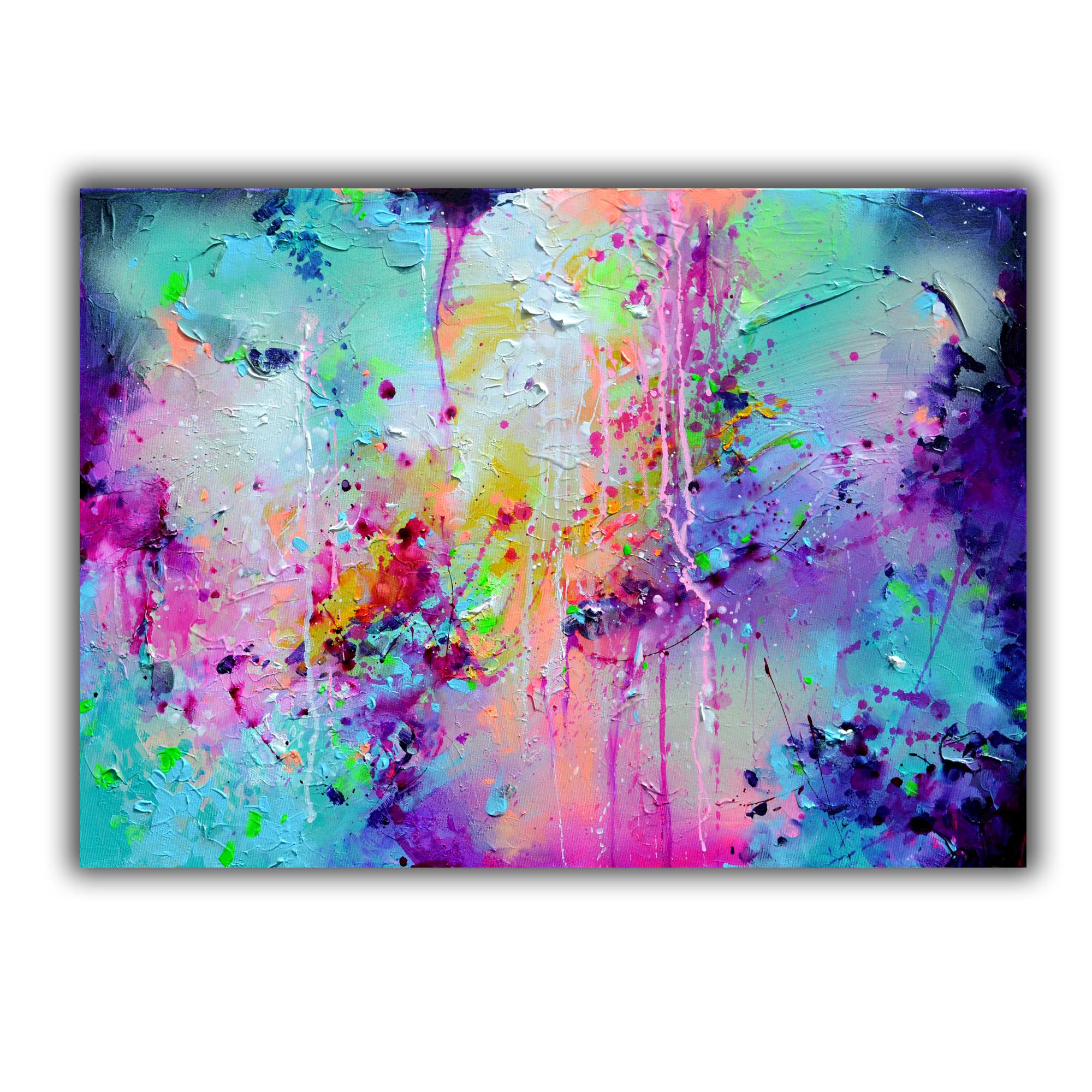 Fresh Moods 95 - Pittura astratta 50x70 cm - Painting di Soos Roxana Gabriela