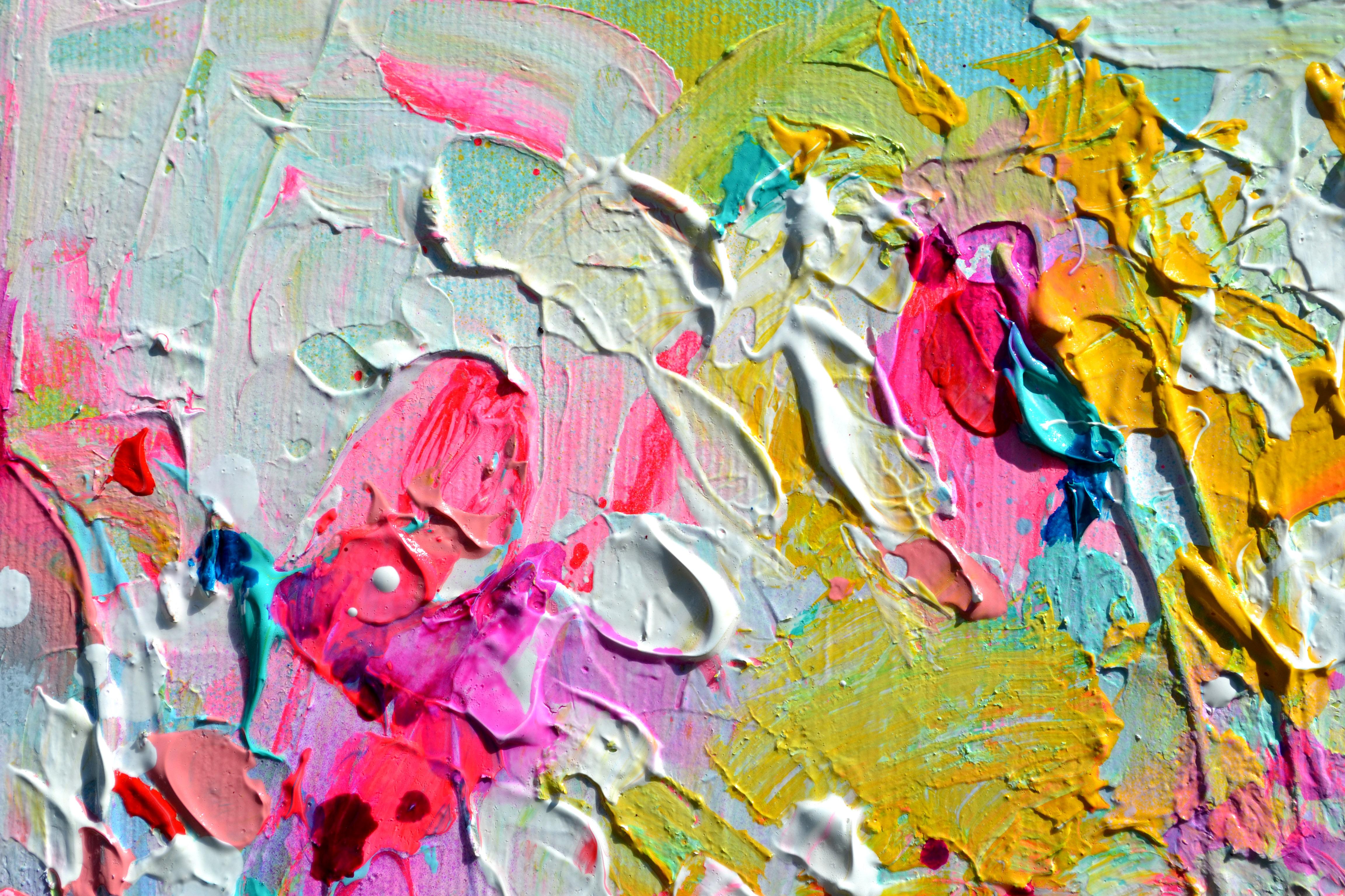Fresh Moods 98 - 60x60 cm Abstraktes Gemälde im Angebot 1