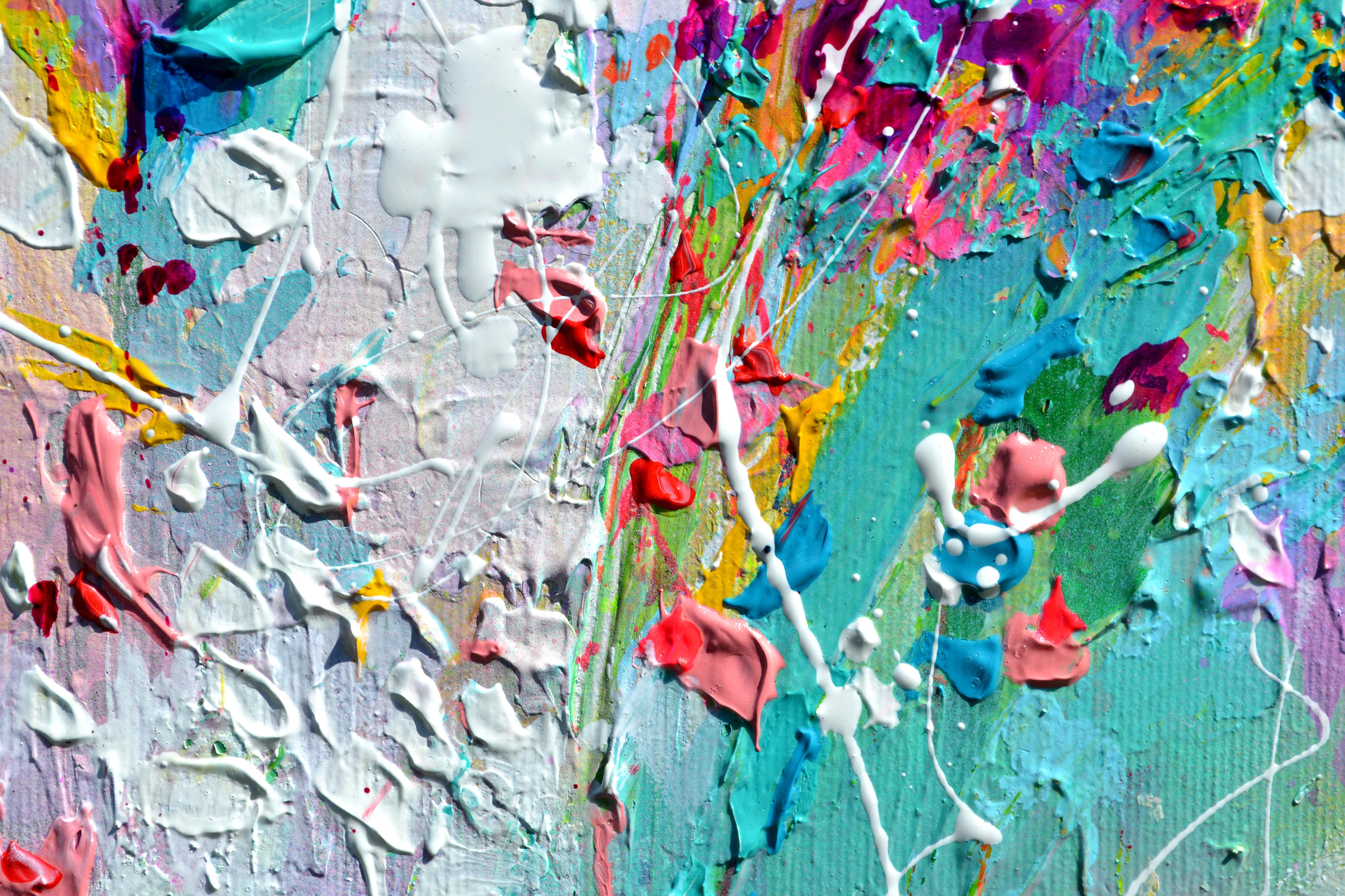 Fresh Moods 98 - 60x60 cm Abstraktes Gemälde im Angebot 3