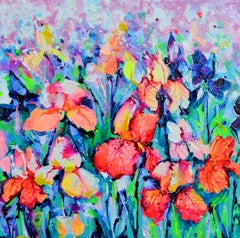 Campo de flores de lirio