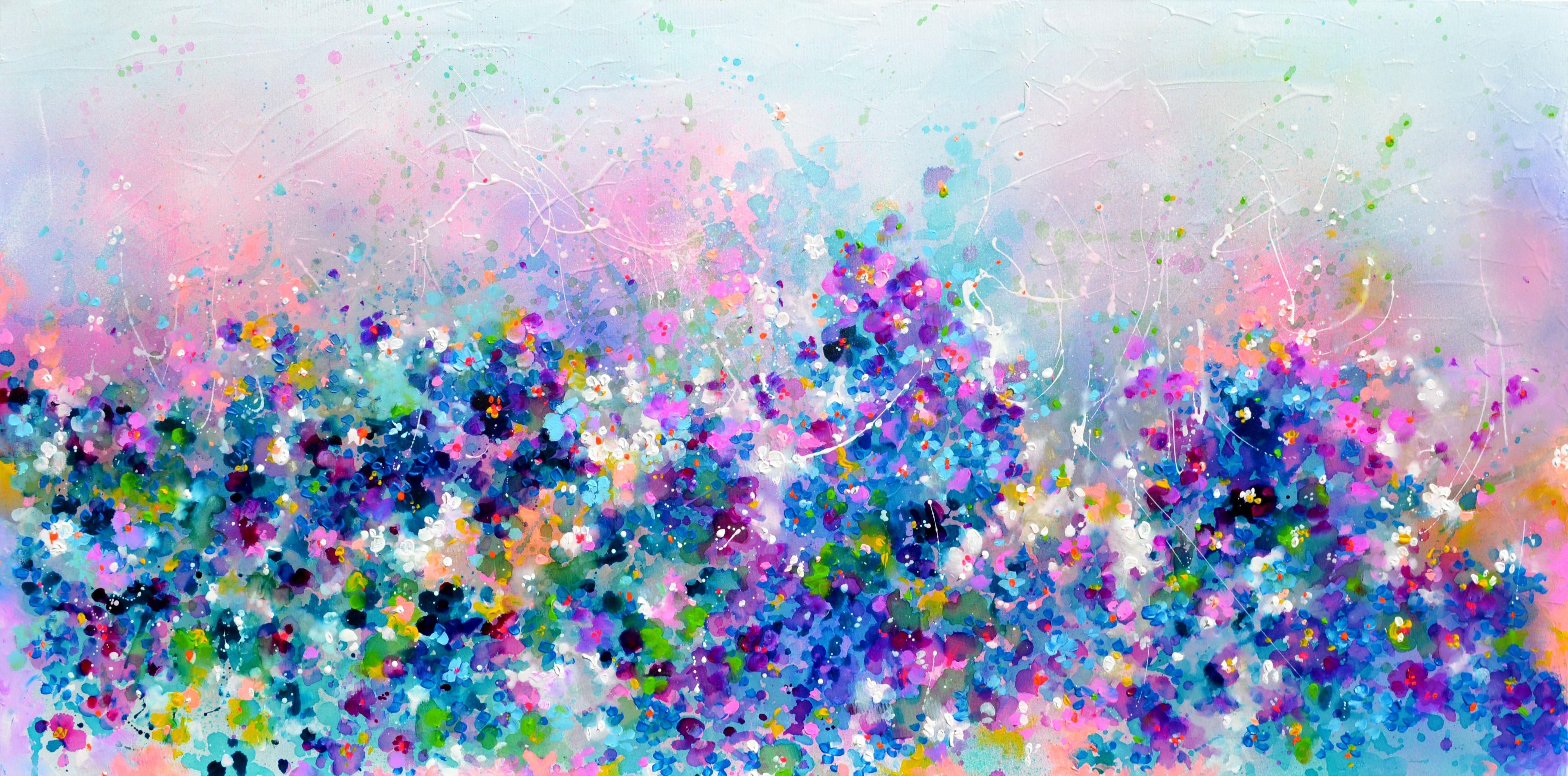Soos Roxana Gabriela Abstract Painting - I've Dreamed 41 - Wild Flower Field, Painting, Acrylic on Canvas