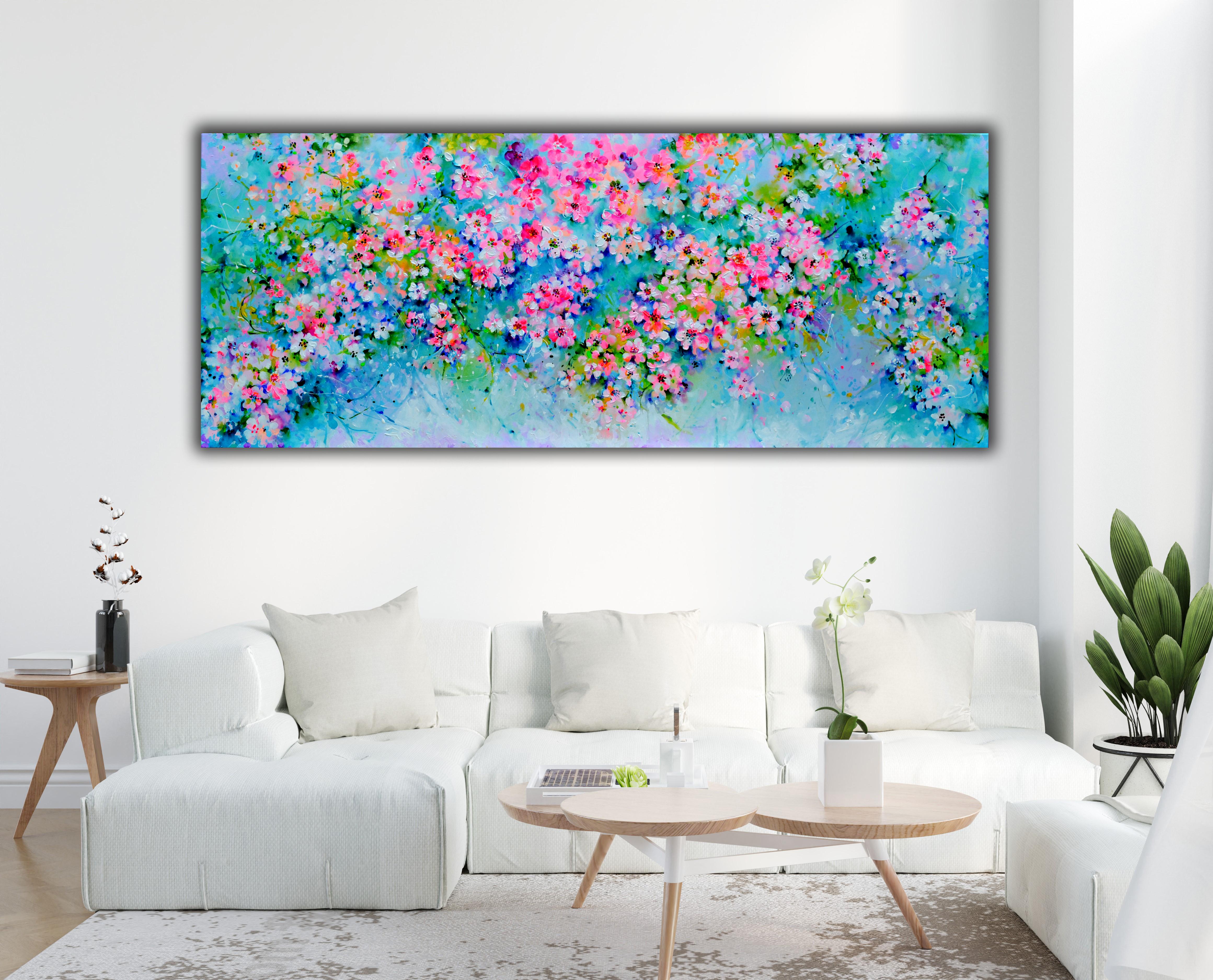 I've Dreamed 56 Sakura Cherry Tree Flower Blossom - Painting by Soos Roxana Gabriela