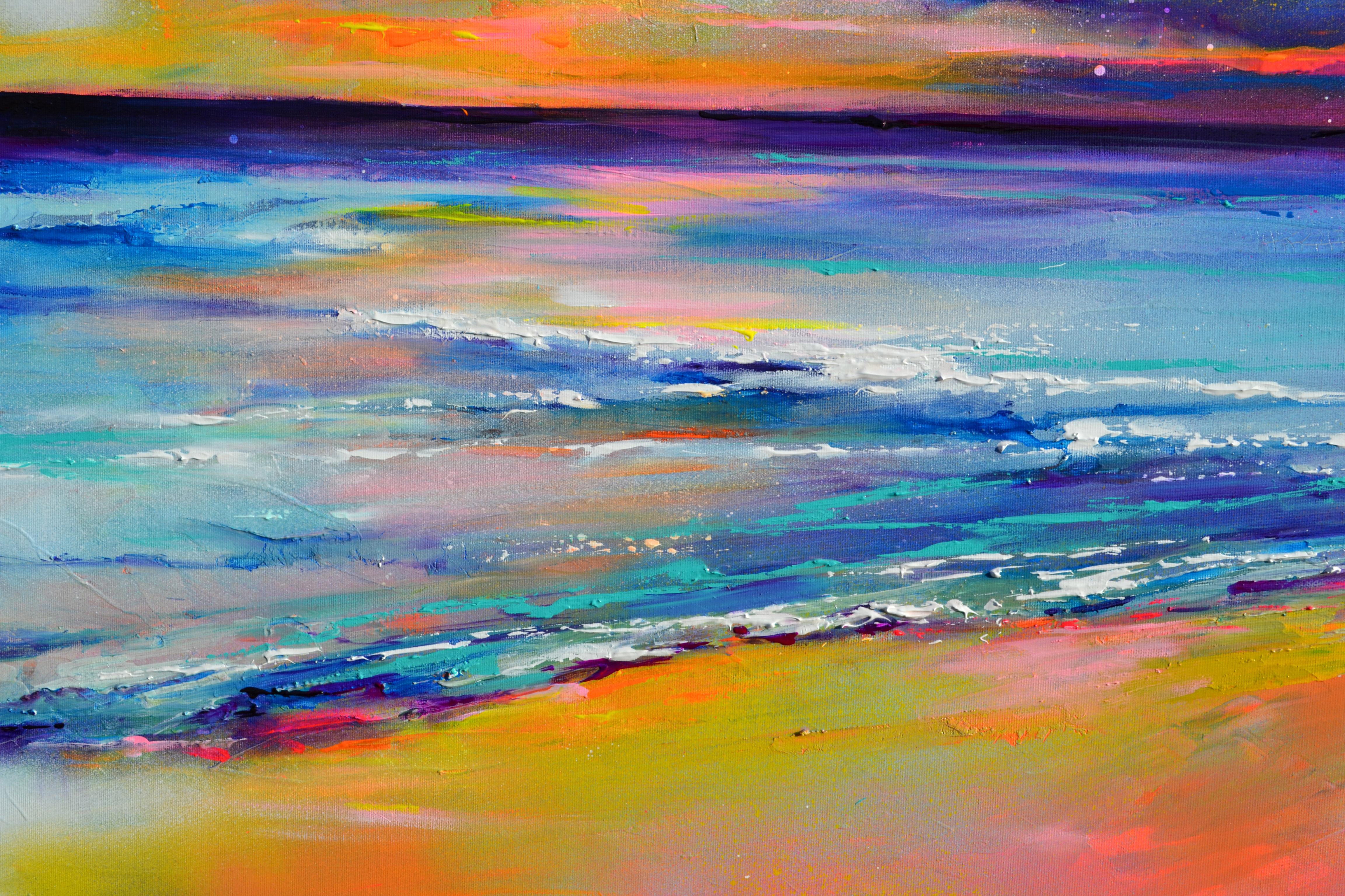 New Horizon 175 Colourful Sunset Seascape For Sale 1