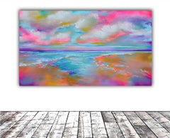 New Horizon 176 - Large Seascape, Sunset, Sunrise, Ocean Painting