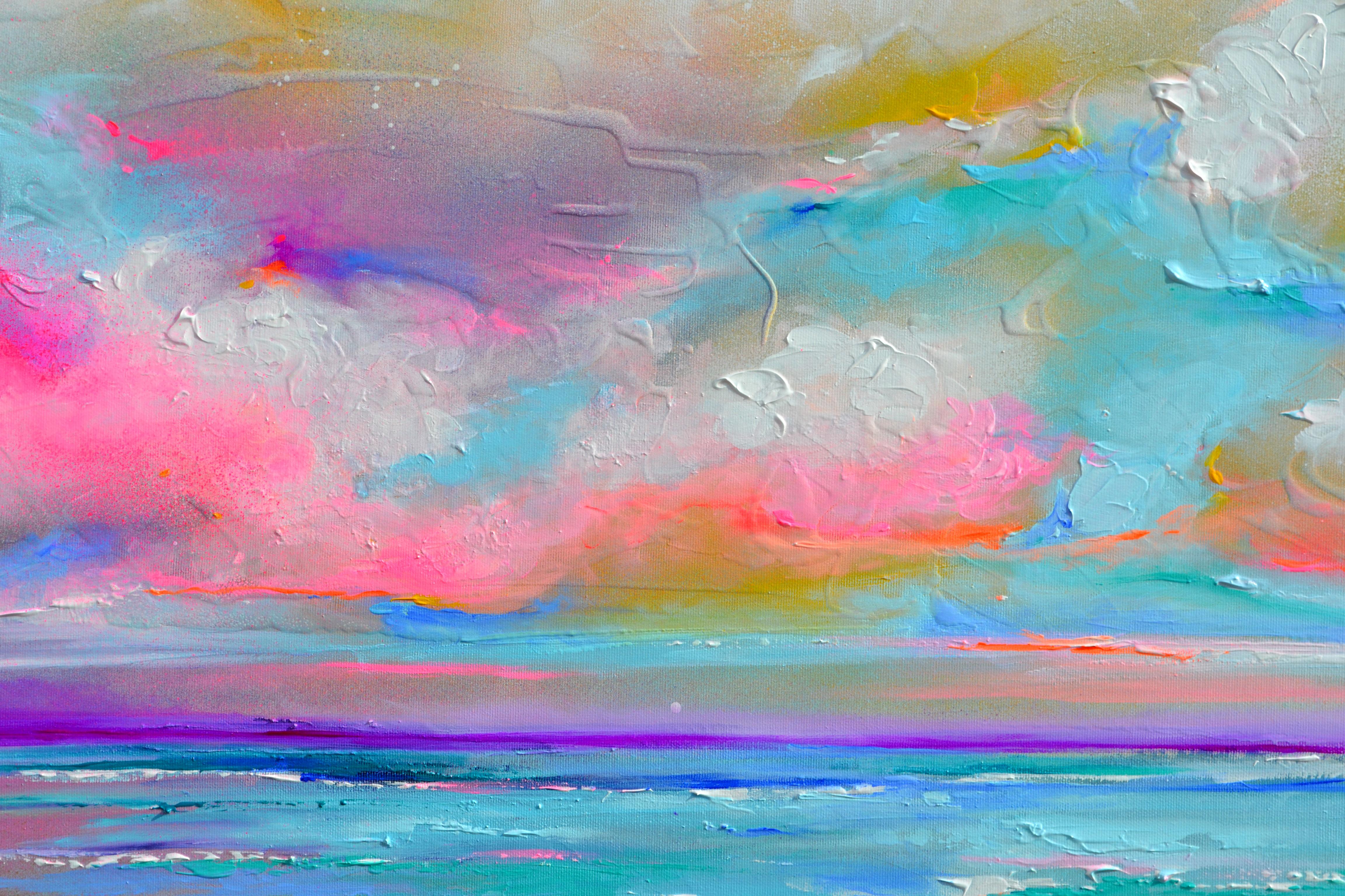 New Horizon 176 - Large Seascape, Sunset, Sunrise, Ocean Painting For Sale 2