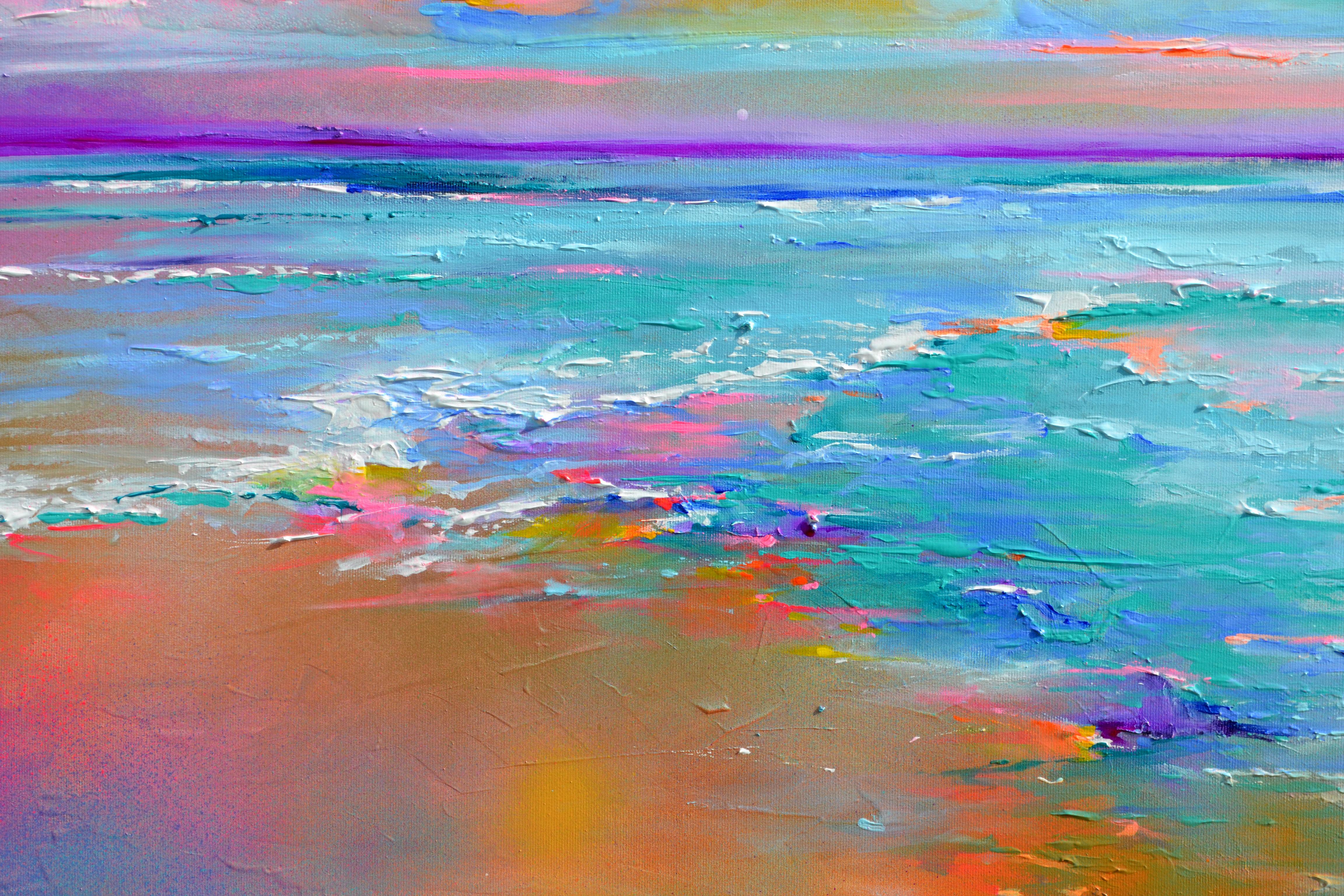New Horizon 176 - Large Seascape, Sunset, Sunrise, Ocean Painting For Sale 3
