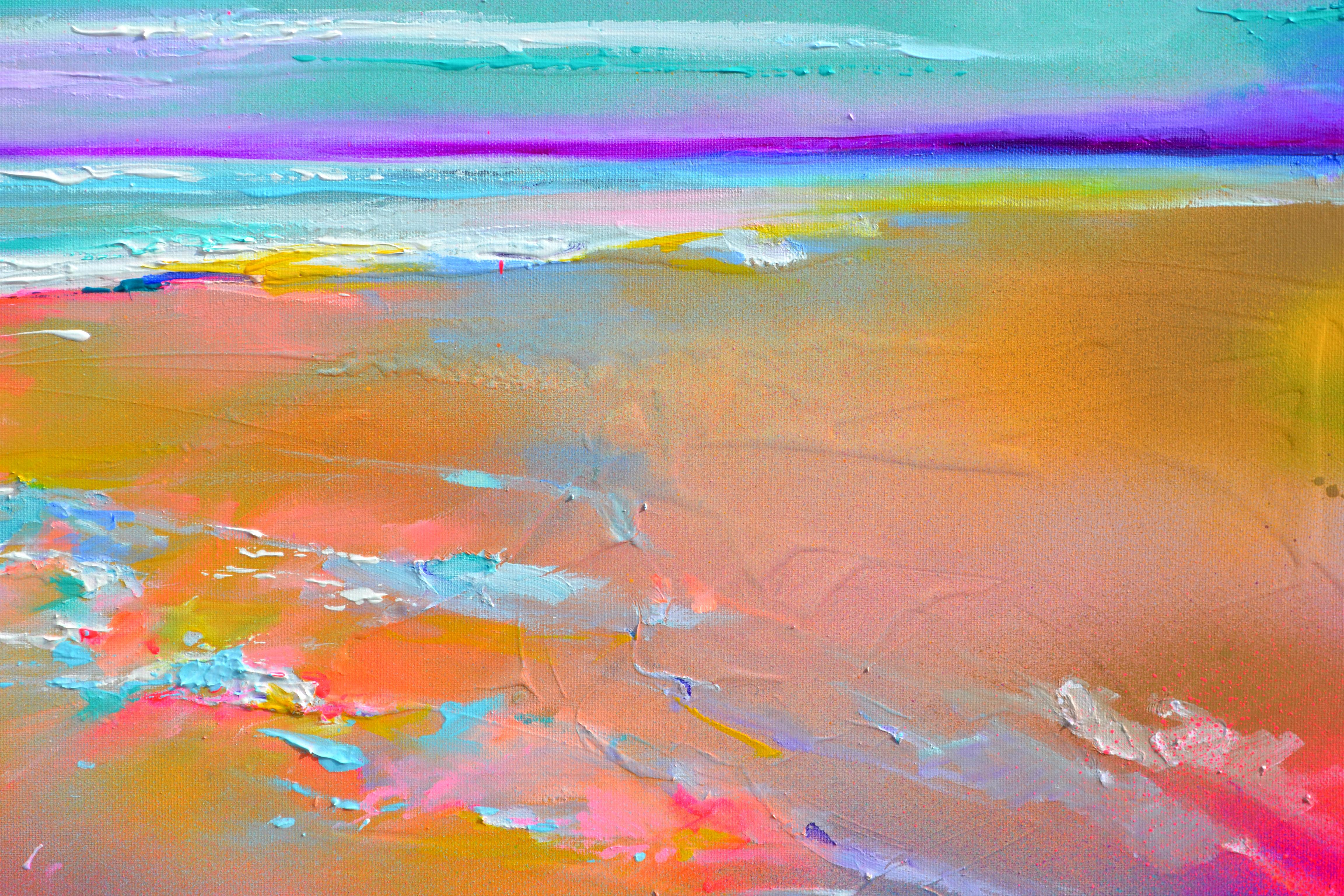 New Horizon 176 - Große Meereslandschaft, Sonnenuntergang, Sonnenaufgang, Meer Gemälde im Angebot 3