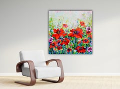 Papaveri Orientali Amapola Amapolas rojas orientales Flor de primavera Campo Firmado 2026