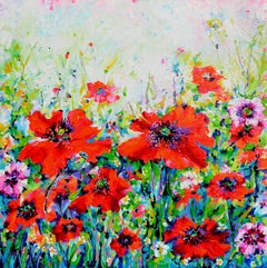 Papaveri Orientali Amapola Amapolas rojas orientales Flor de primavera Campo Firmado 2026