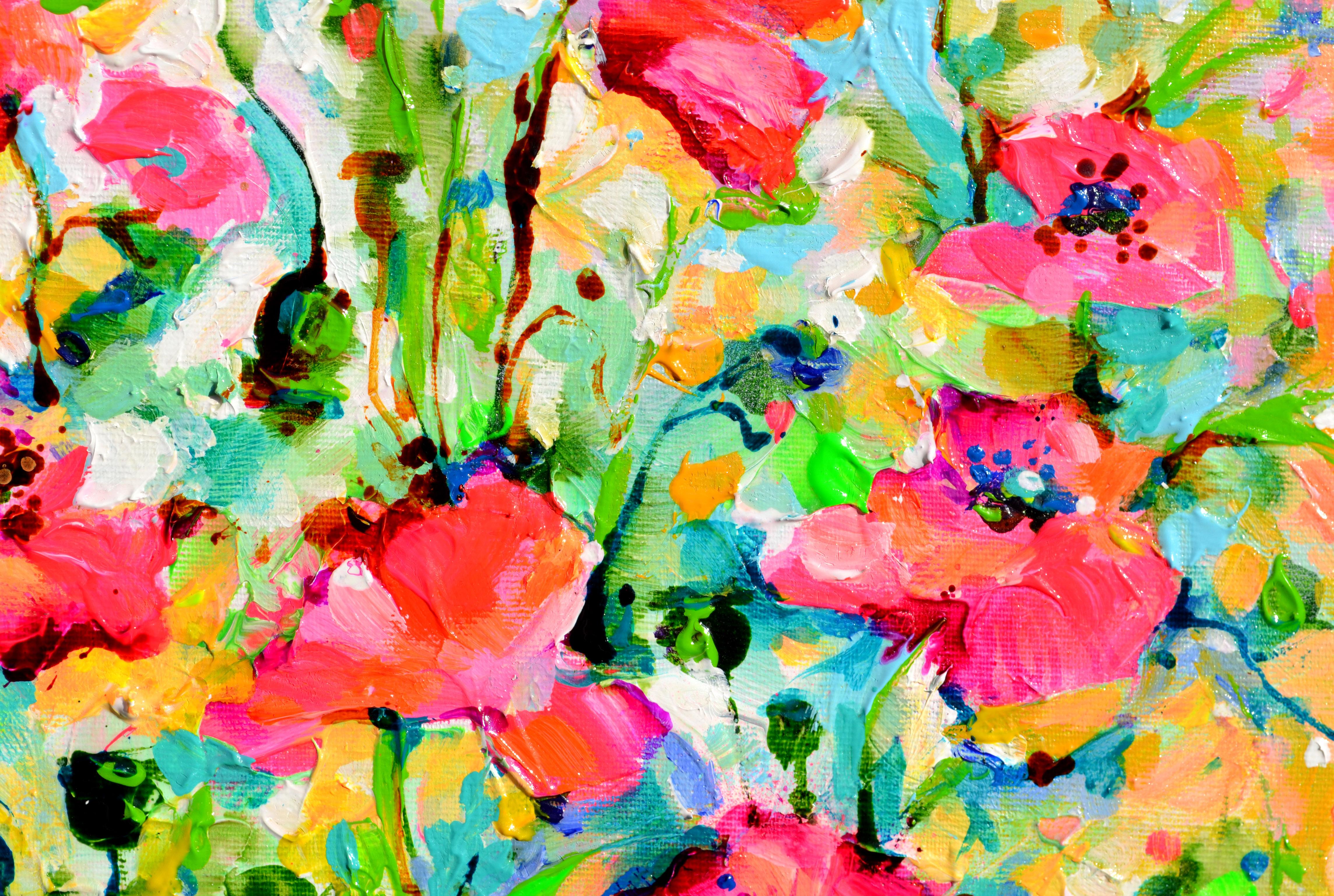 Roter Schlafmohn - Mohnblumenfeld im Angebot 1