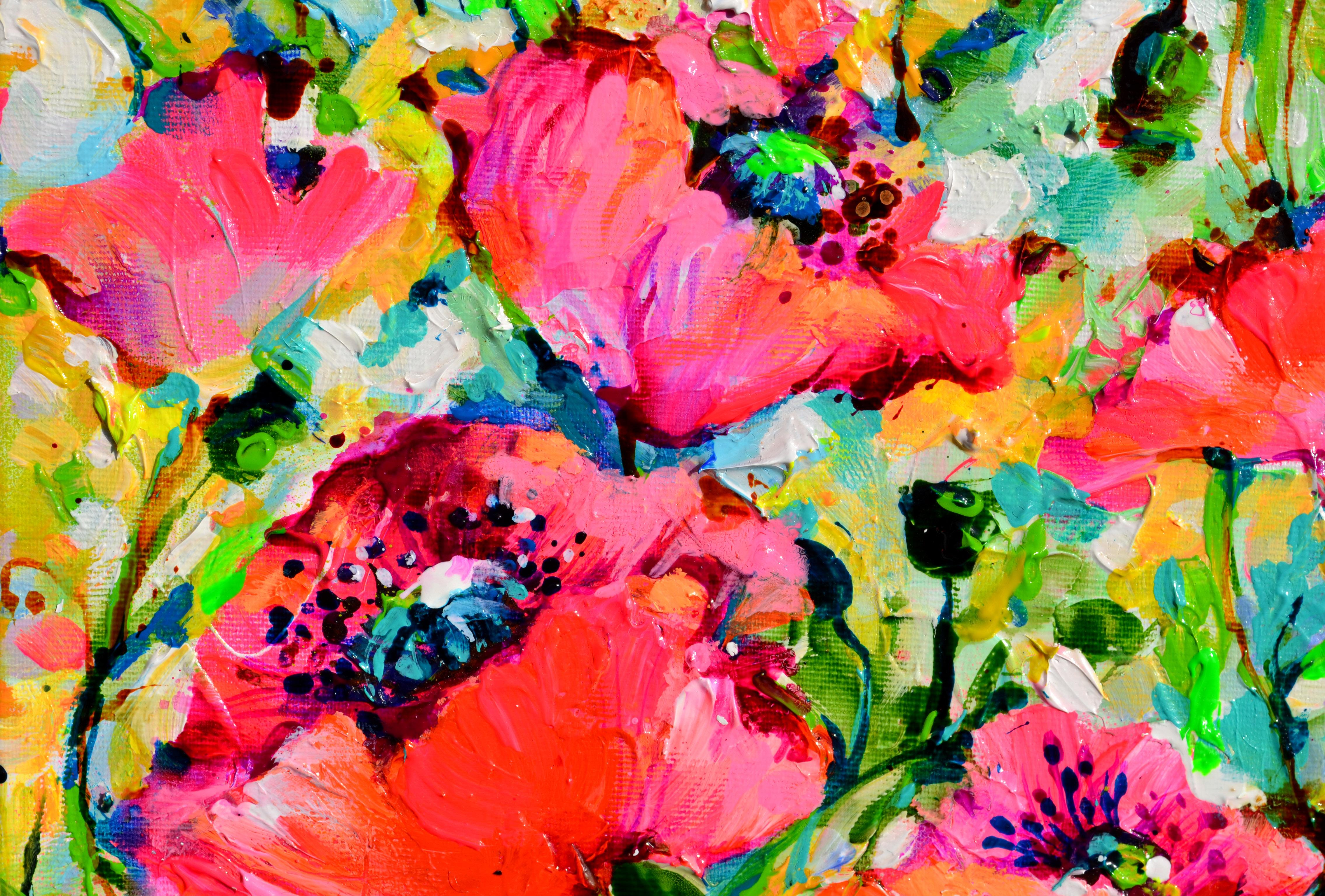 Roter Schlafmohn - Mohnblumenfeld im Angebot 2