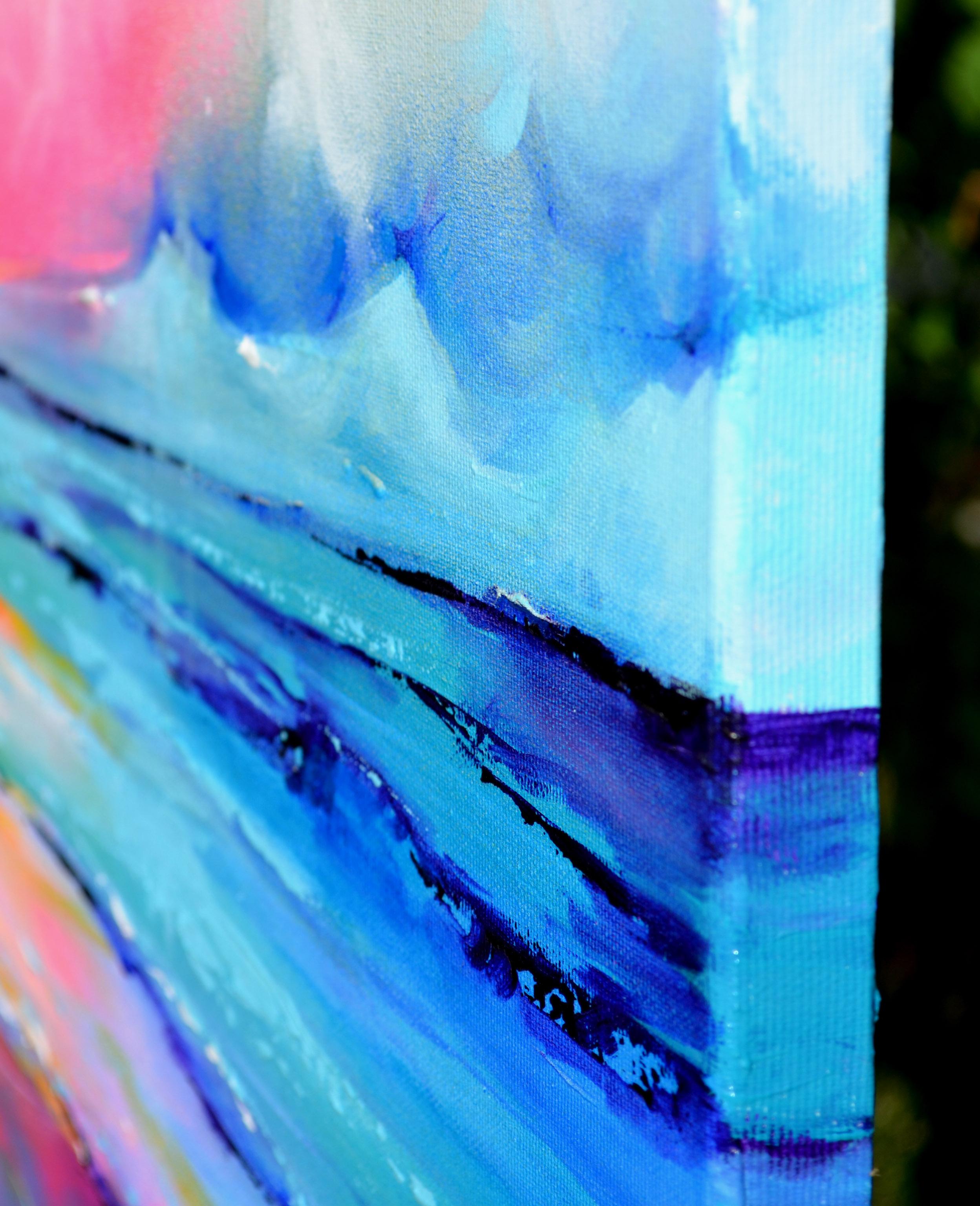 Seascape - New Horizon 188 Colourful Sunset For Sale 9