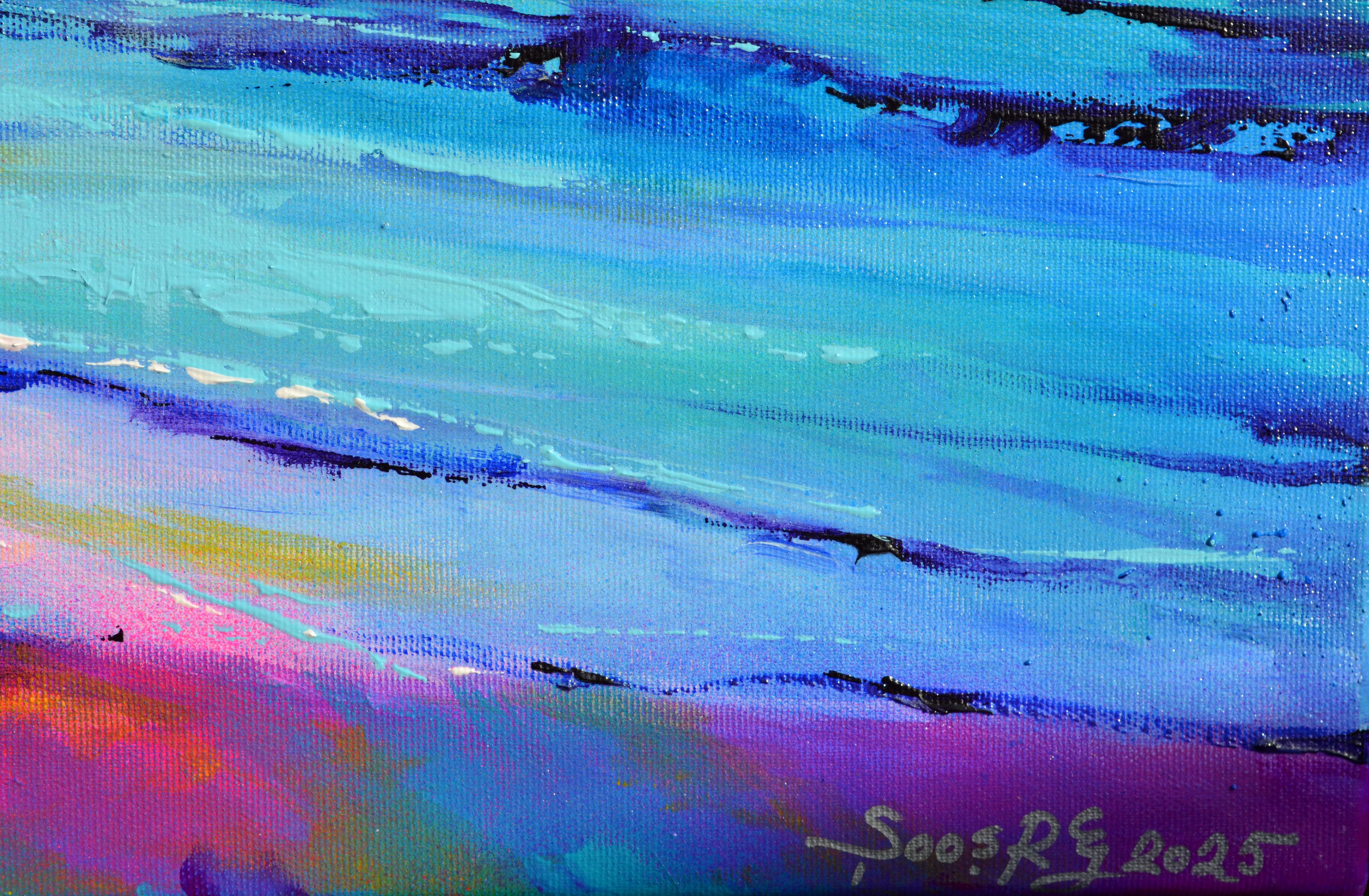 Seascape - New Horizon 188 Colourful Sunset For Sale 1