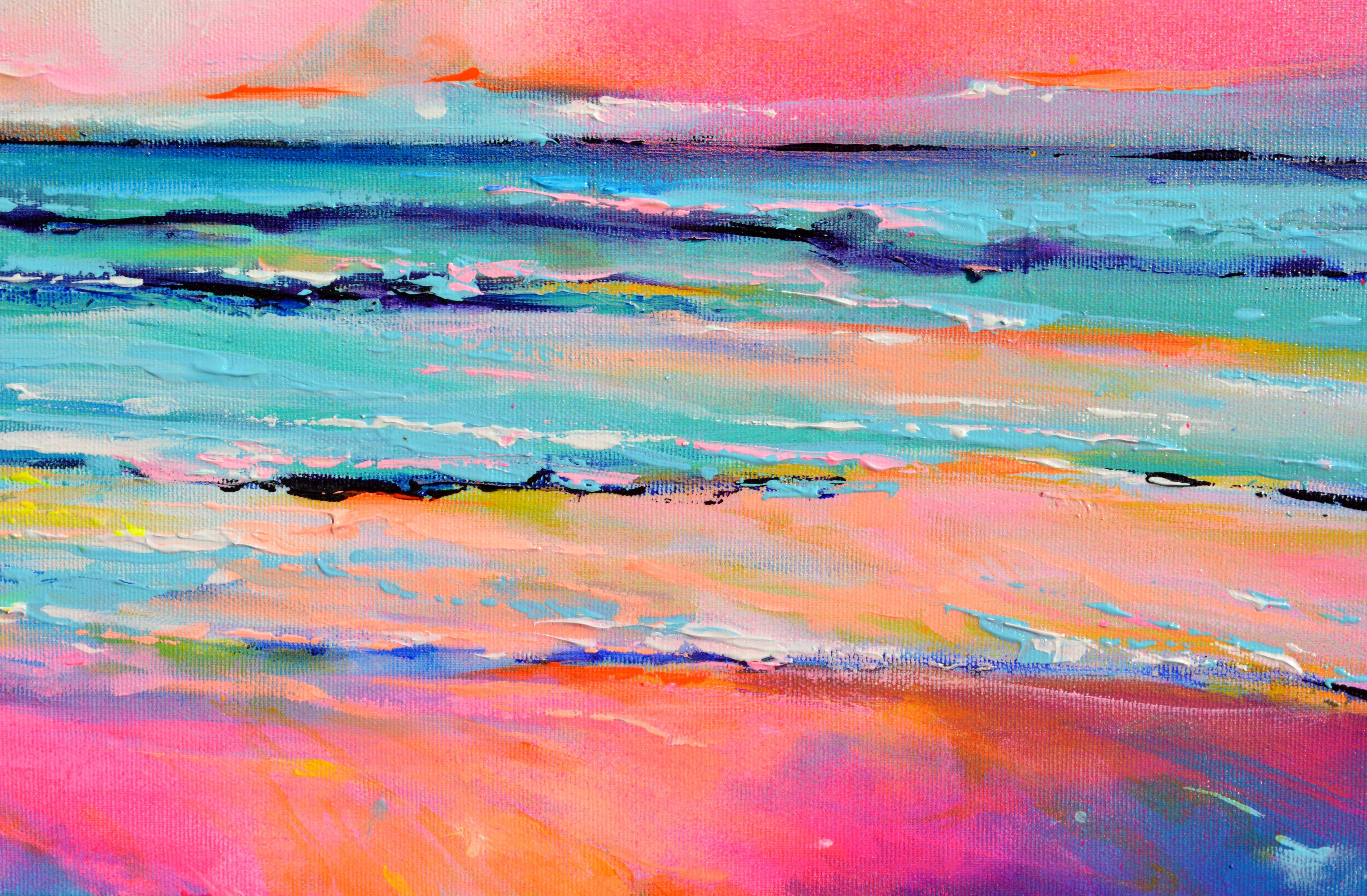 Seascape - New Horizon 188 Colourful Sunset For Sale 3