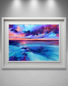 Luci surreali sul lago - Paesaggio marino al tramonto