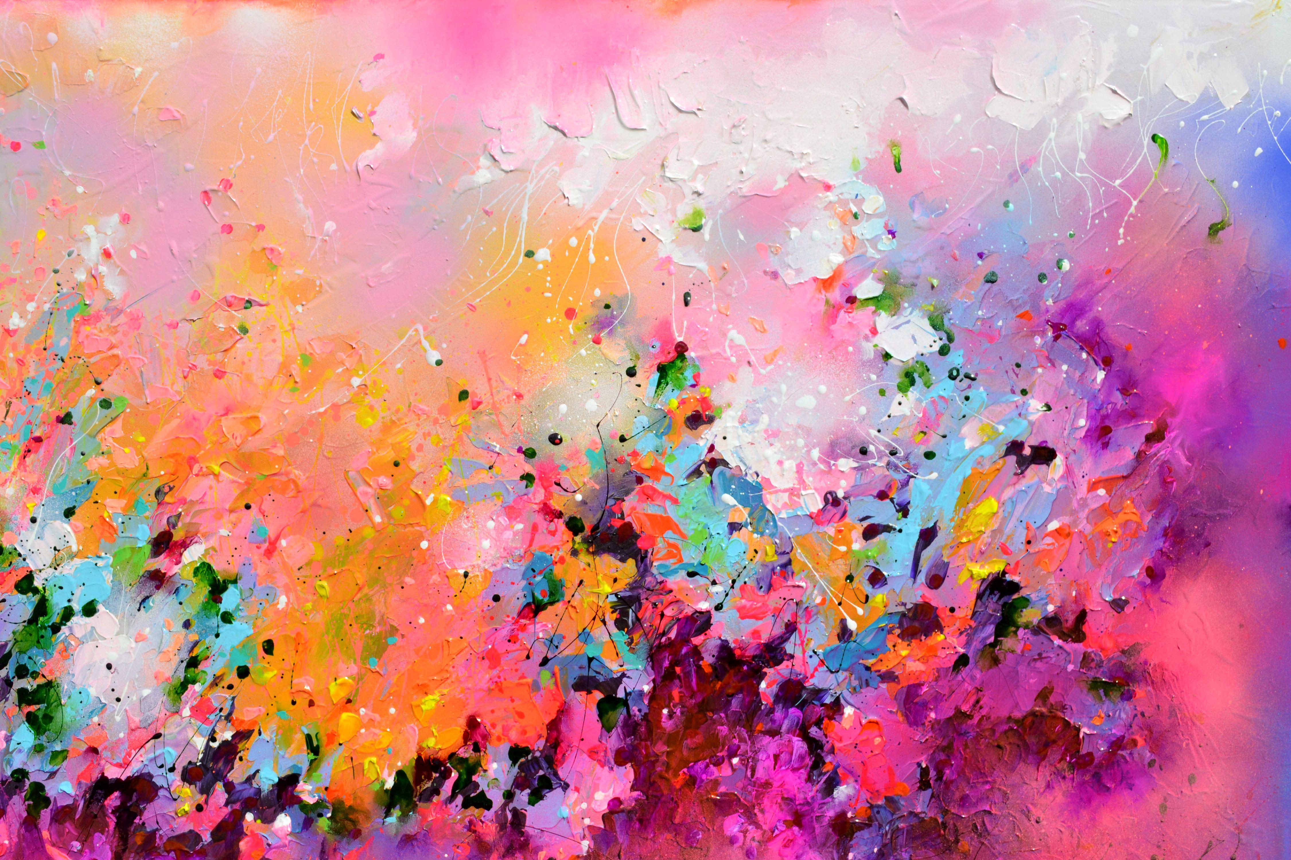 Quel momento 2, Pittura, Acrilico su tela - Painting Astratto di Soos Roxana Gabriela