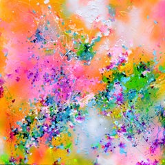 Underwater Temple 10 - Large Abstract Painting, Painting, Acrylic on Canvas