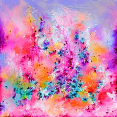 Underwater Temple 7 - Large Abstract Painting, Painting, Acrylic on Canvas