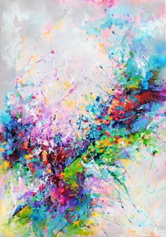 Waterfowl Flight - Colorful Dreamy Abstract