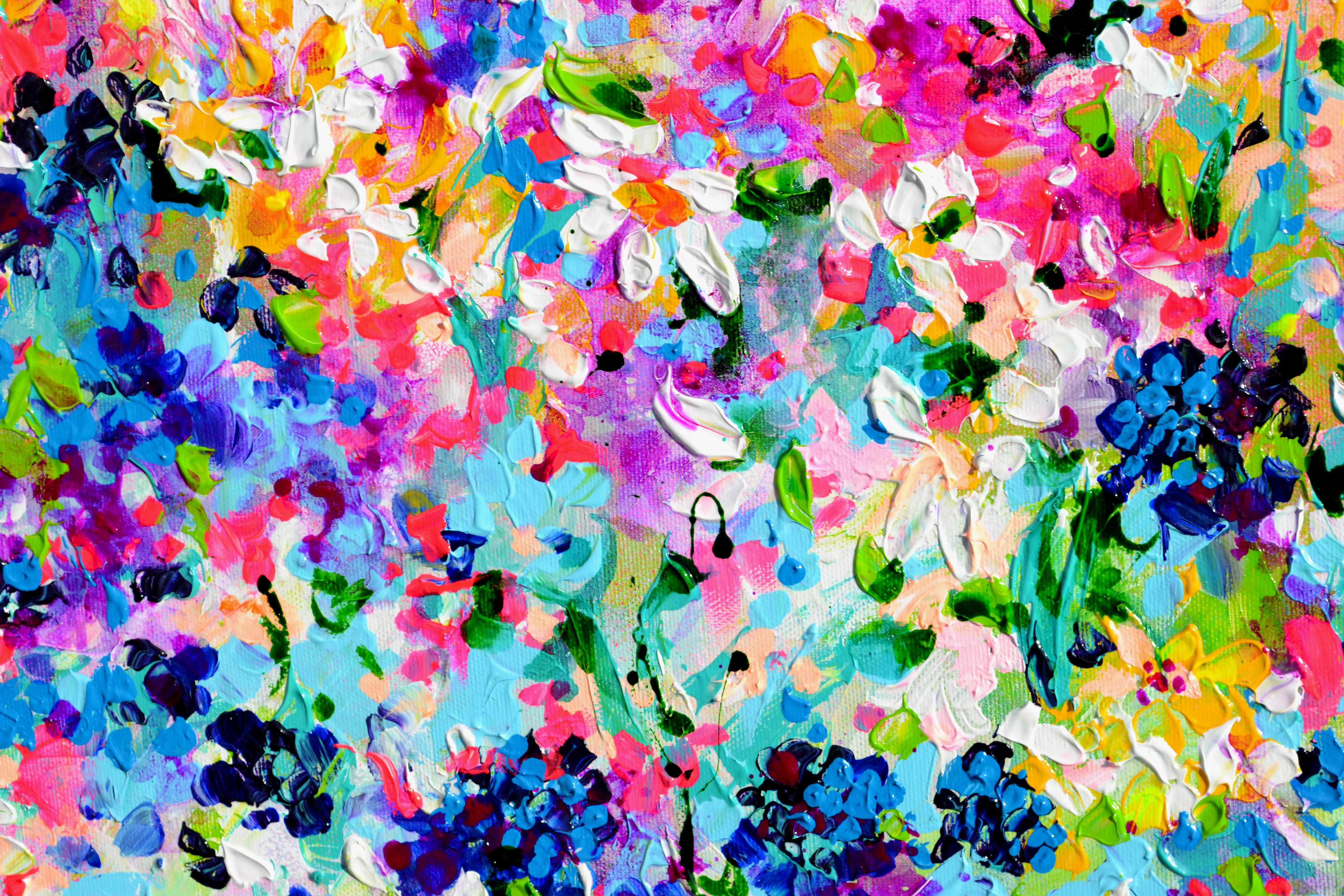 Margaritas Blancas, Delphinium y Campo de Flores Silvestres de Primavera Cottage en venta 2