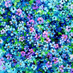 Wildes Vergissmeinnicht-Blumenfeld