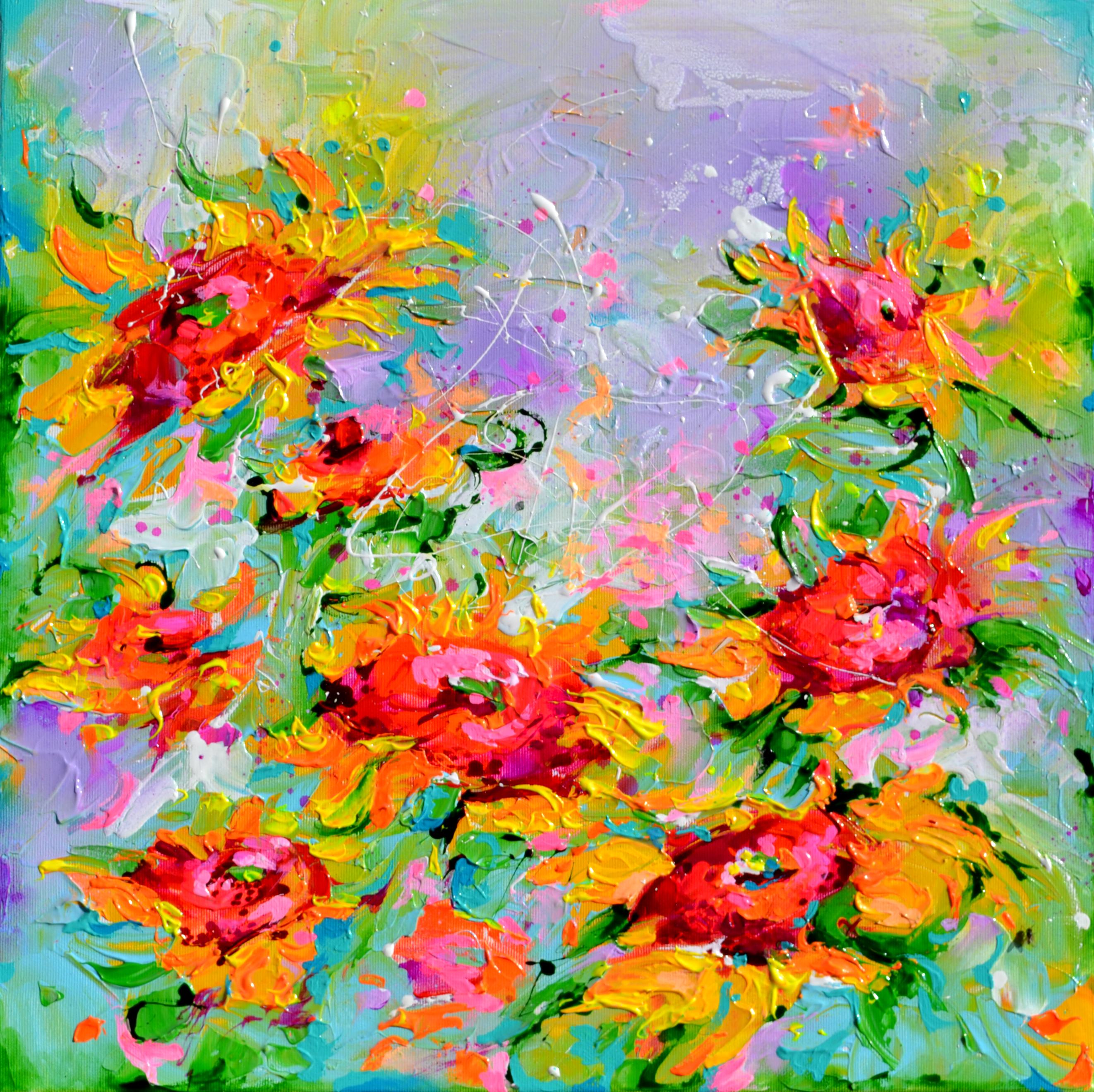 Soos Roxana Gabriela Interior Painting - Yellow Sunflower Field 6