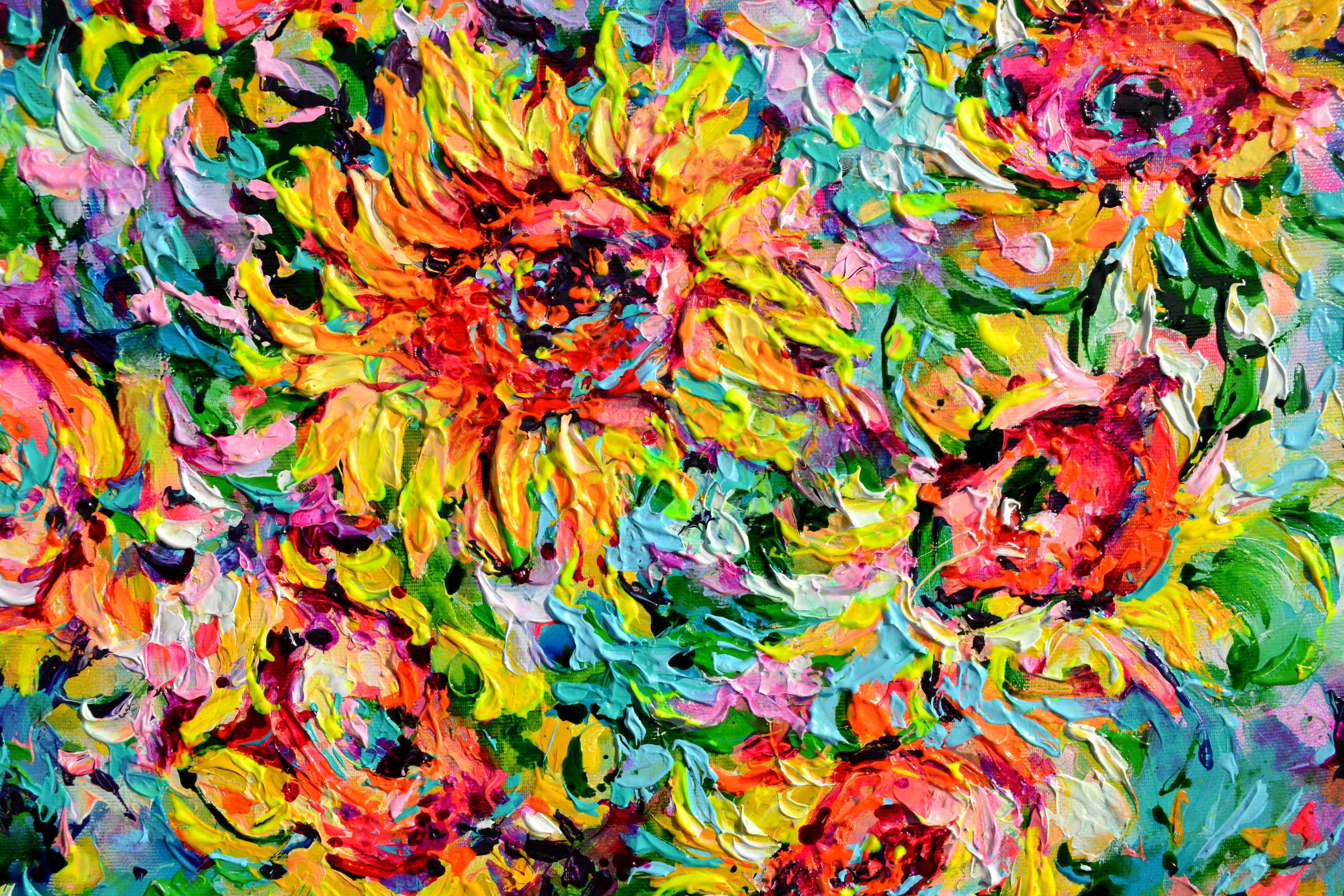 Campo de girasoles amarillos 7 7