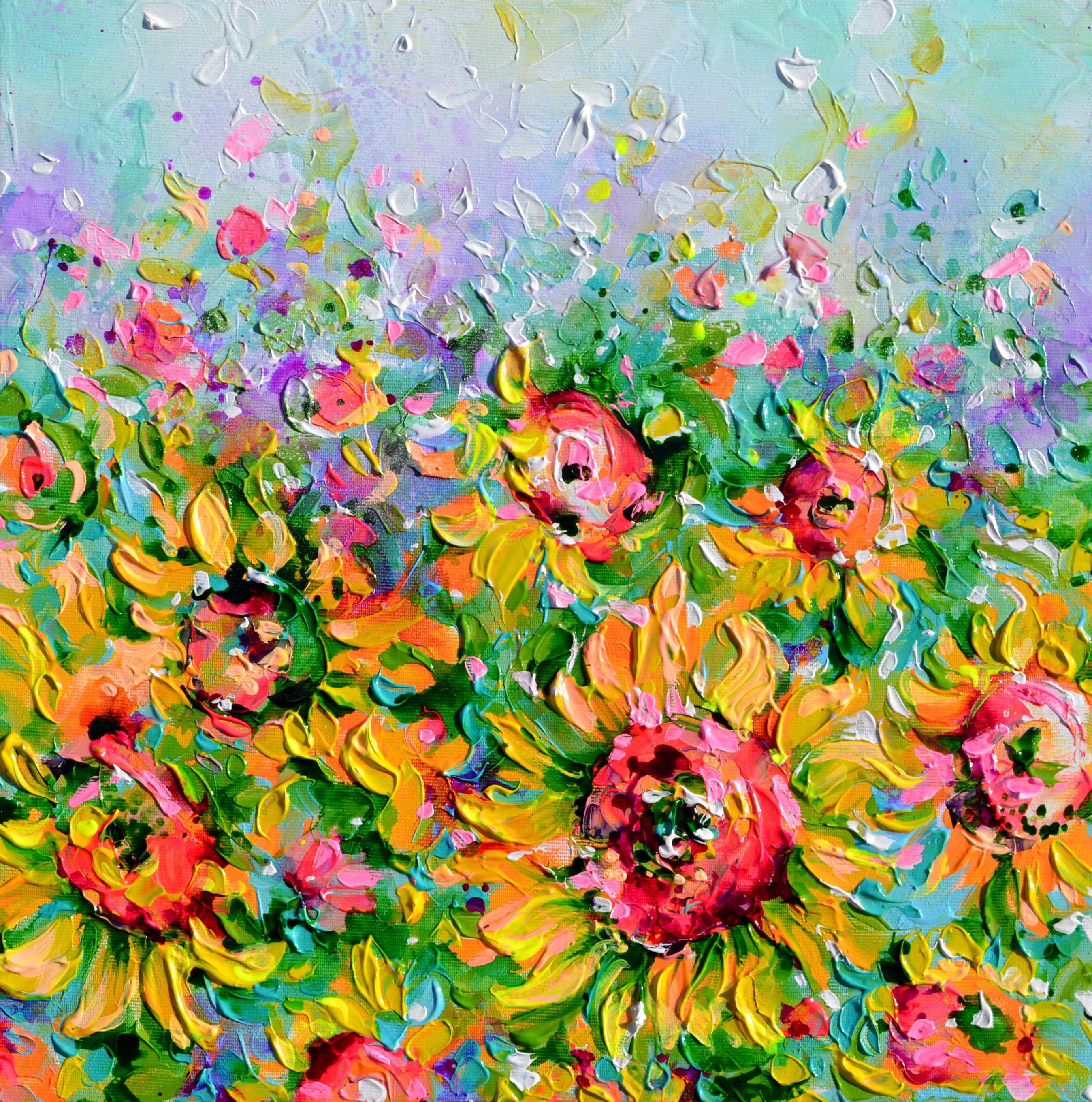 Interior Painting de Soos Roxana Gabriela - Campo de girasoles amarillos 8