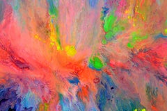 Between the Sky and Earth, Painting, Acrylic on Canvas