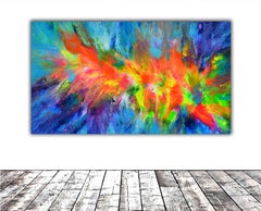 Burning Inside, Painting, Acrylic on Canvas