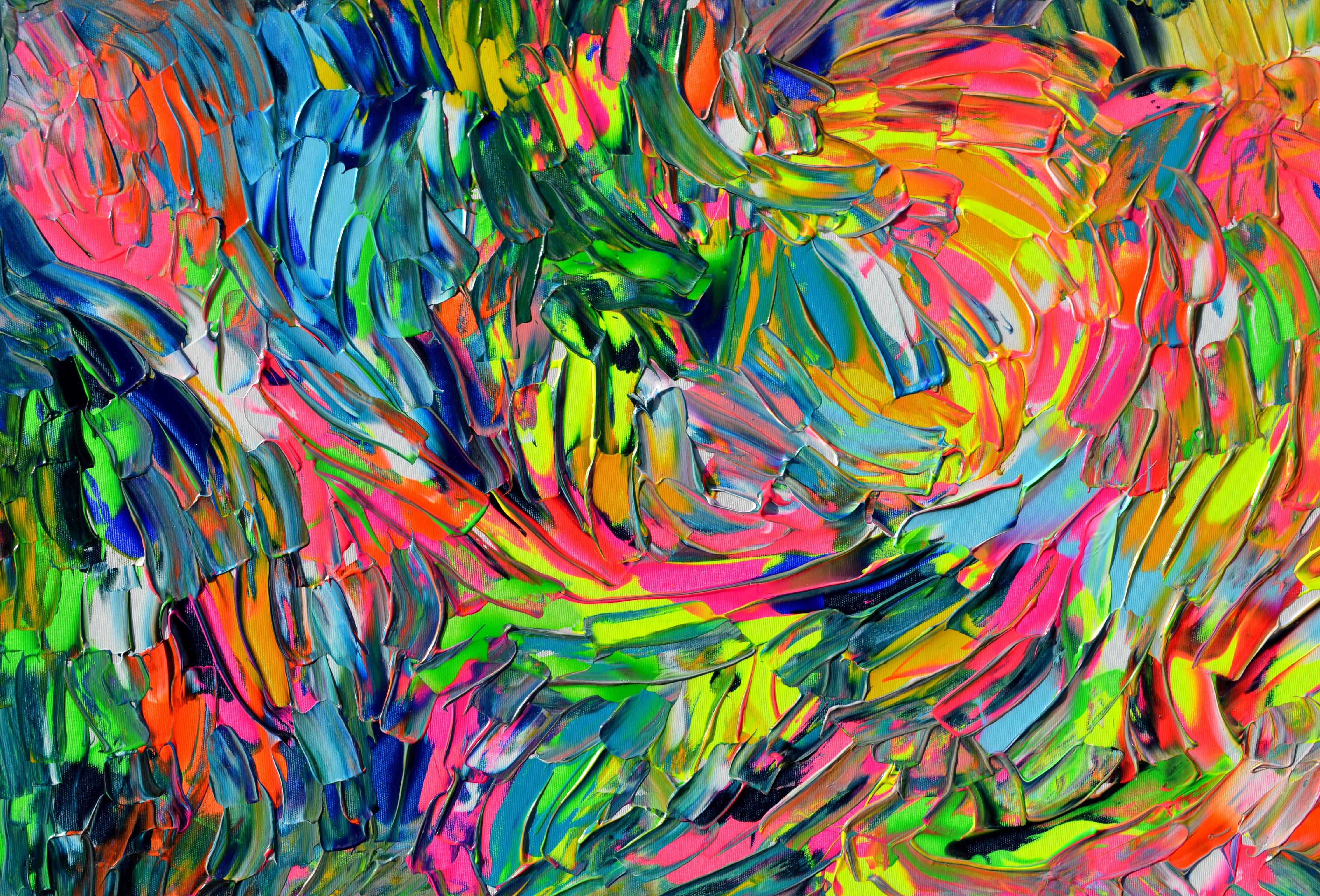 Chromatic Anarchy (Grau), Abstract Painting, von SOOS TIBERIU