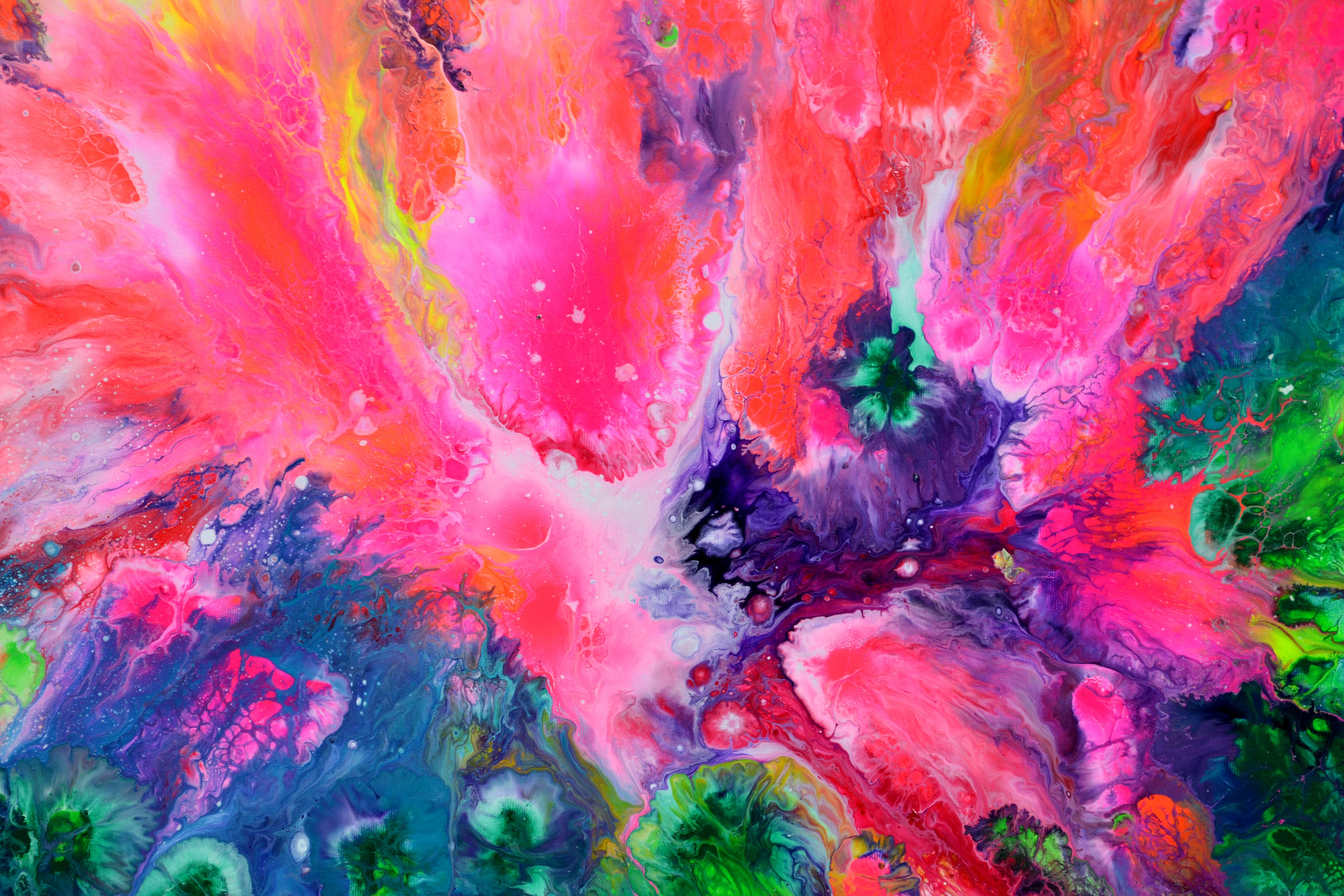 Colorful Reverie 47x31 inches Abstract Painting For Sale 2