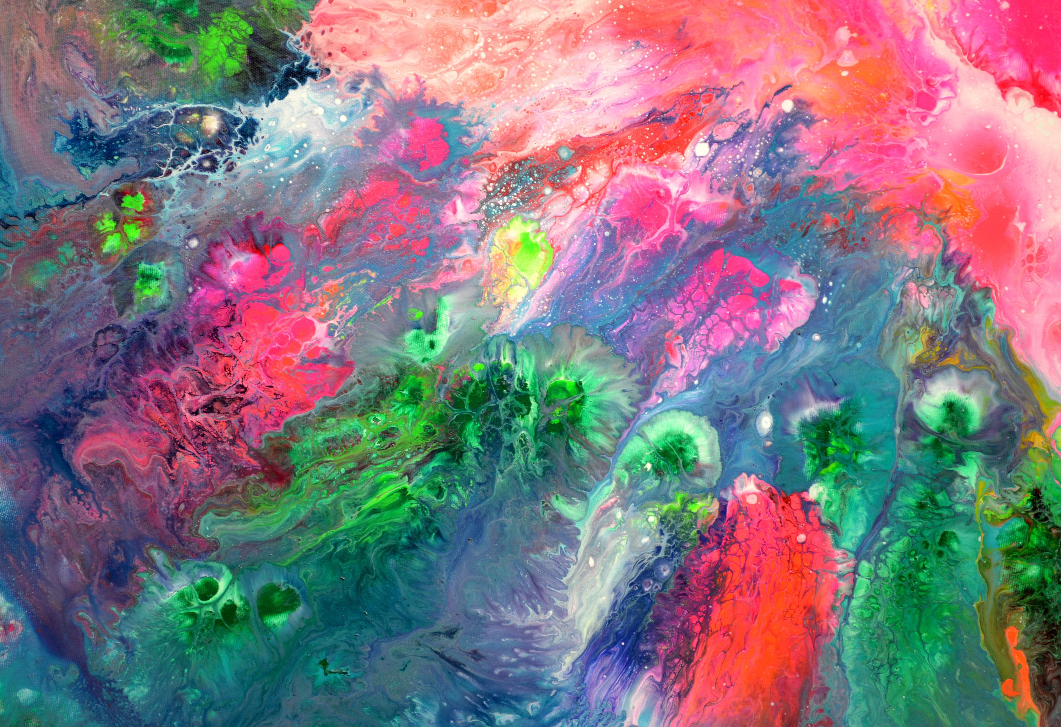 Colorful Reverie 47x31 inches Abstract Painting For Sale 4