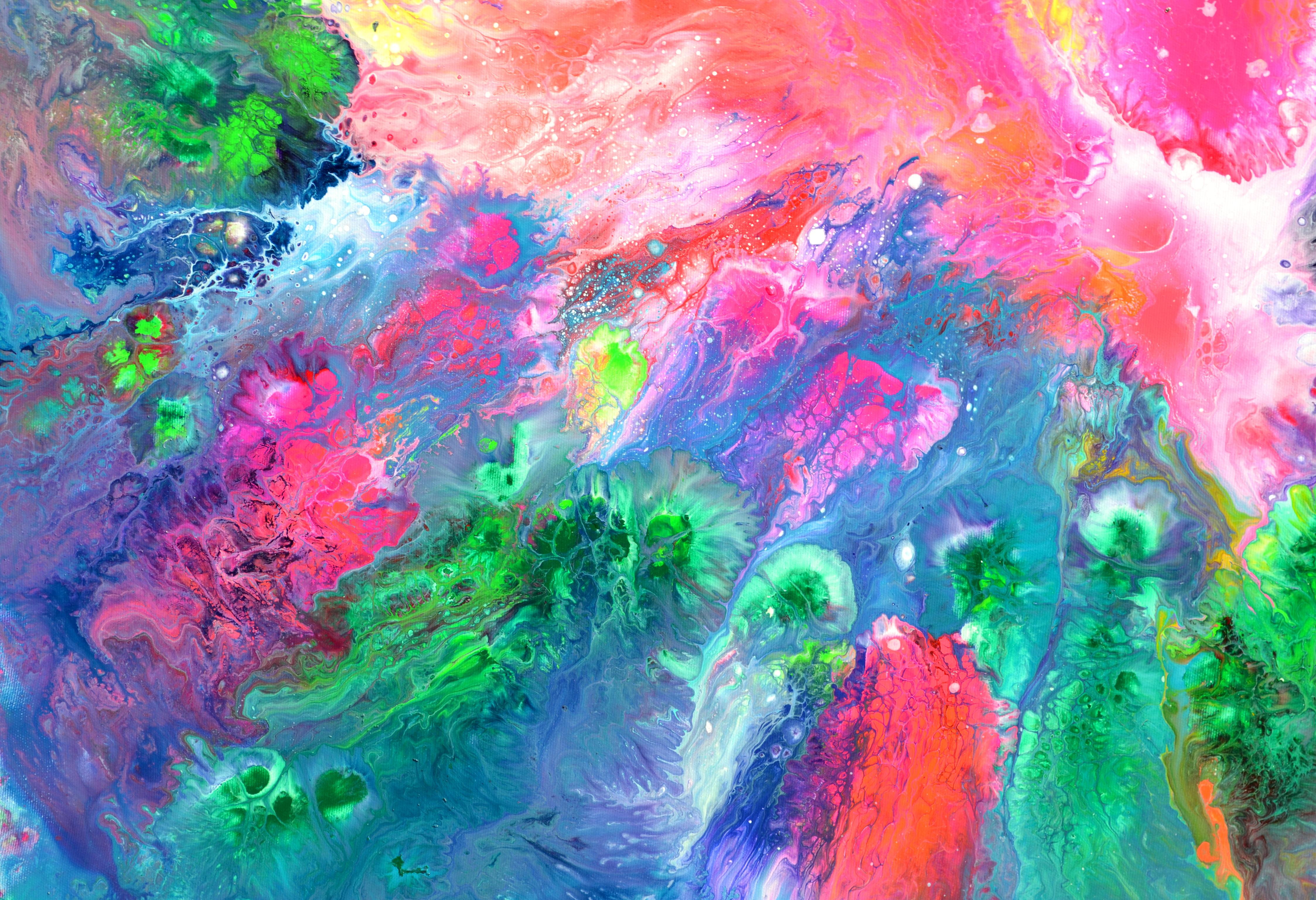 Colorful Reverie 47x31 inches Abstract Painting For Sale 7