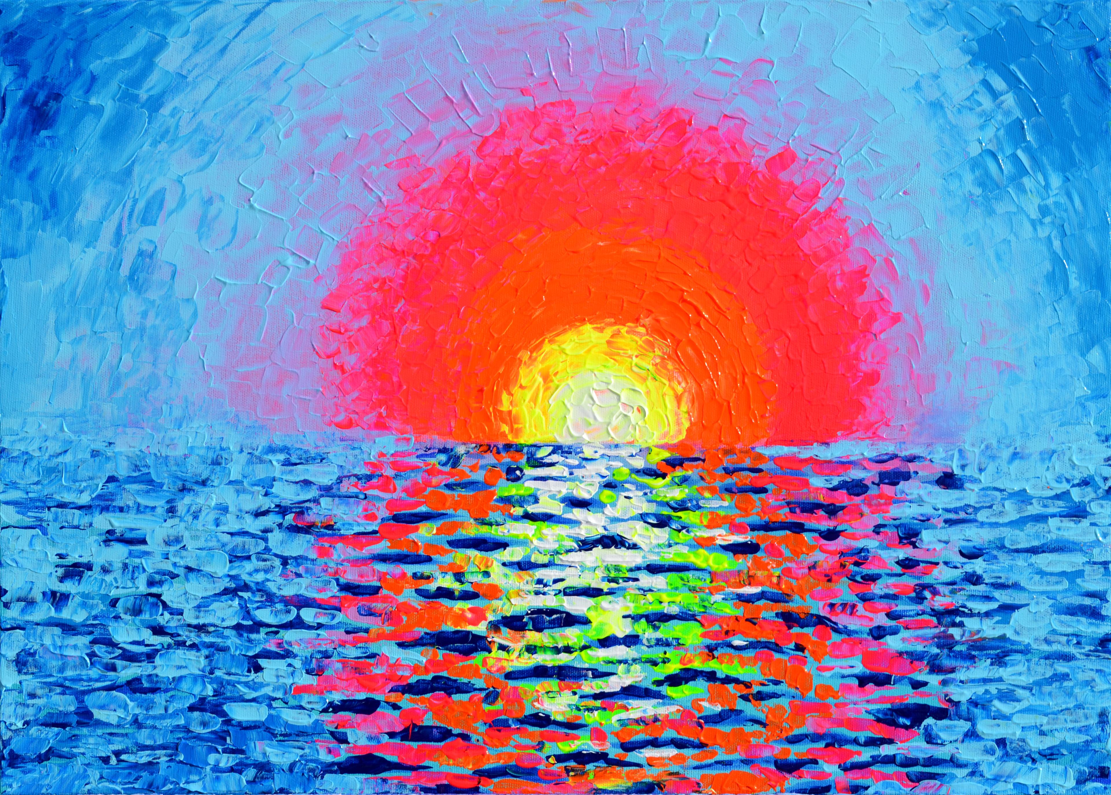 Bunter Sonnenaufgang - Meereslandschaft