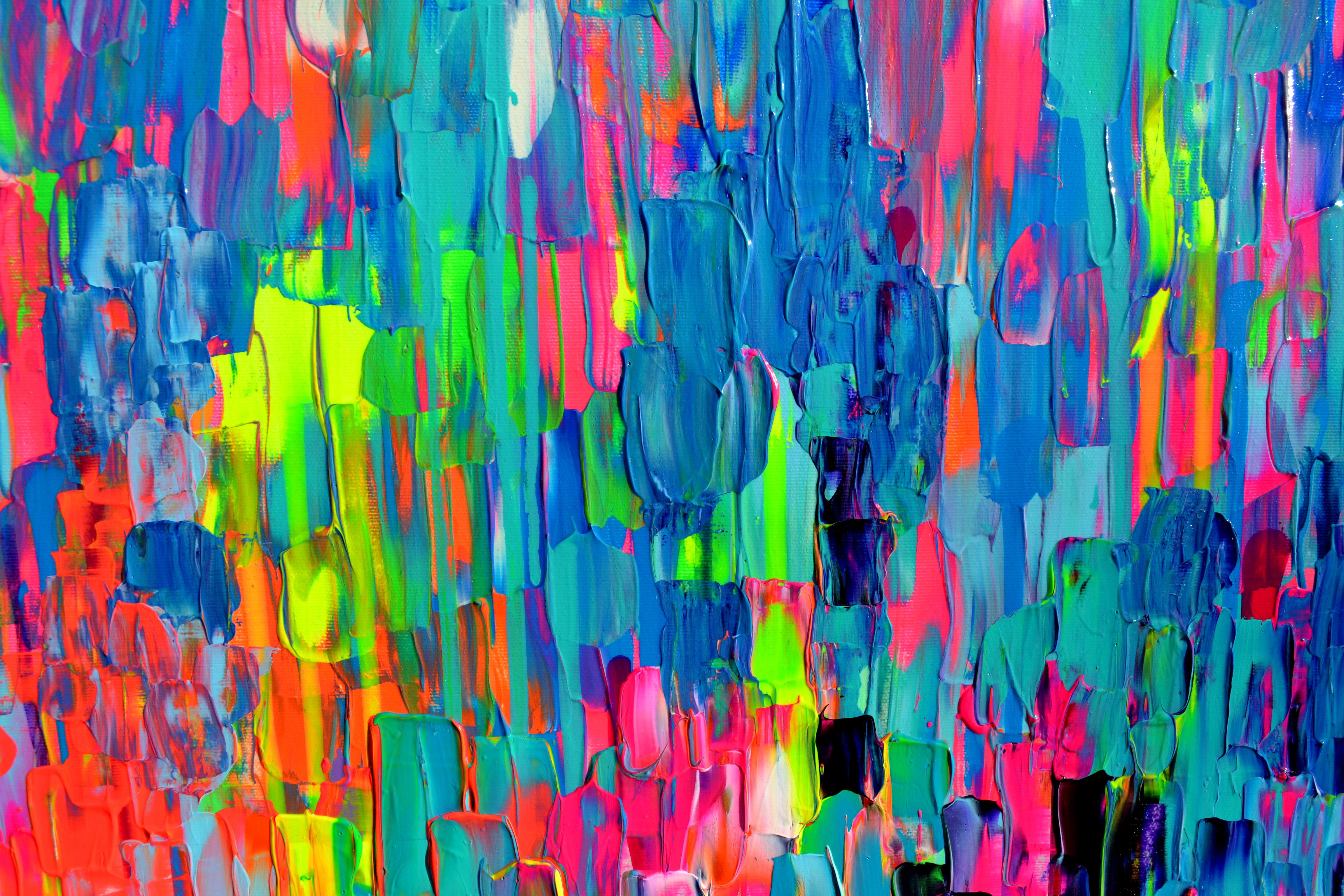 Colourful Gypsy-Schal 2 (Abstrakt), Painting, von SOOS TIBERIU
