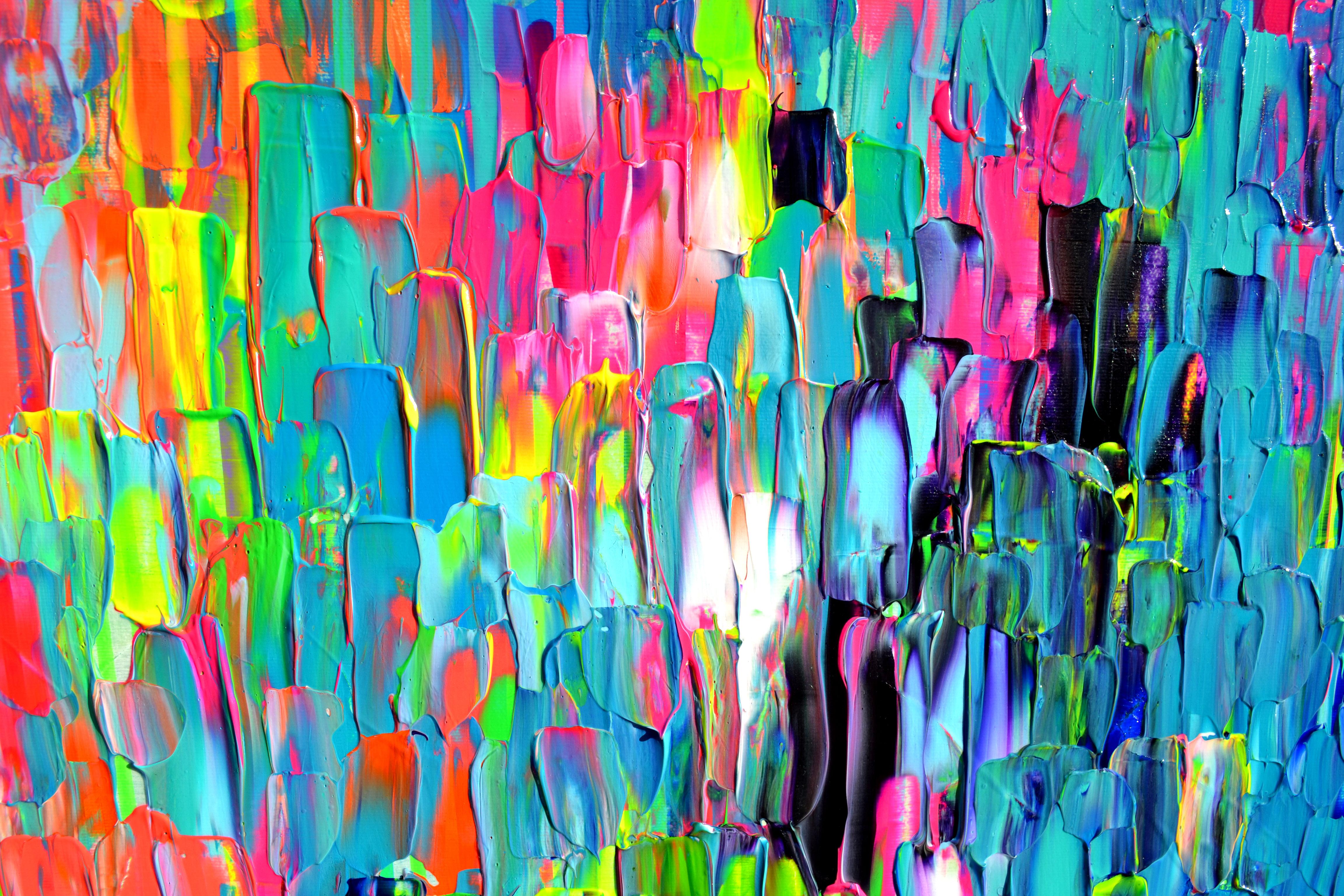 Colourful Gypsy-Schal 2 (Pink), Interior Painting, von SOOS TIBERIU